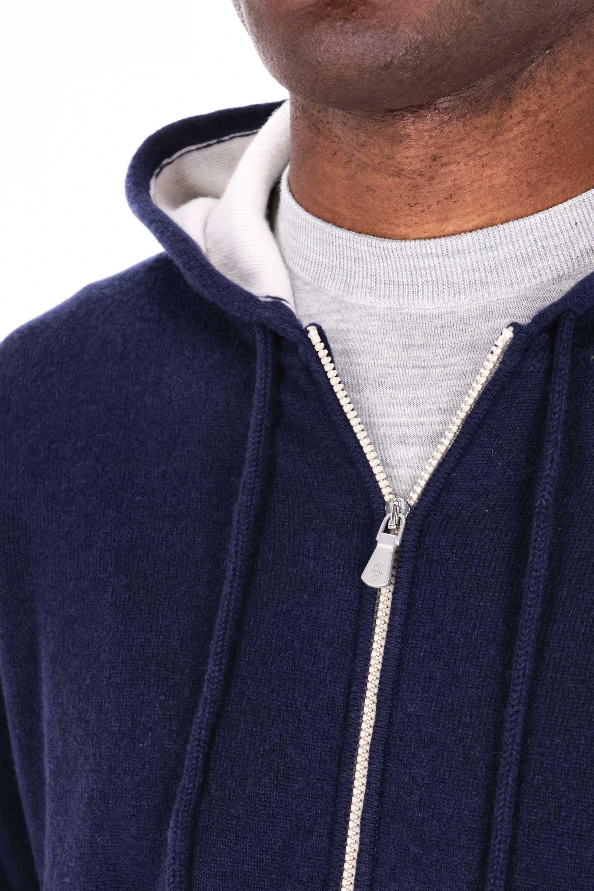 Felpa full zip in puro cashmere X76MAGK33 MAG0K019 11-02 Eleventy