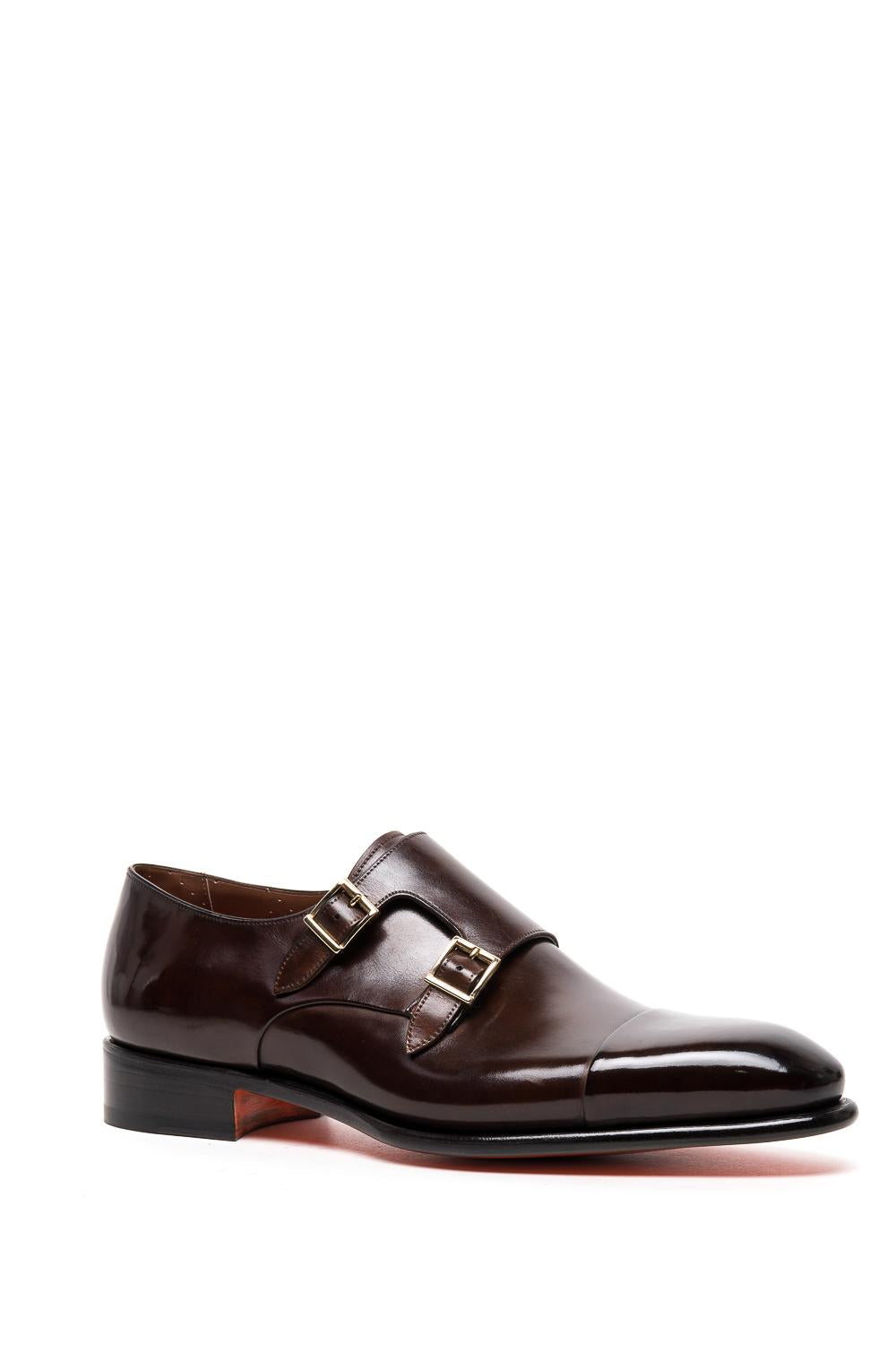 Santoni Scarpa doppia fibbia in pelle lavorazione Goodyear MCCR11652MC1HVVDT50 MAR