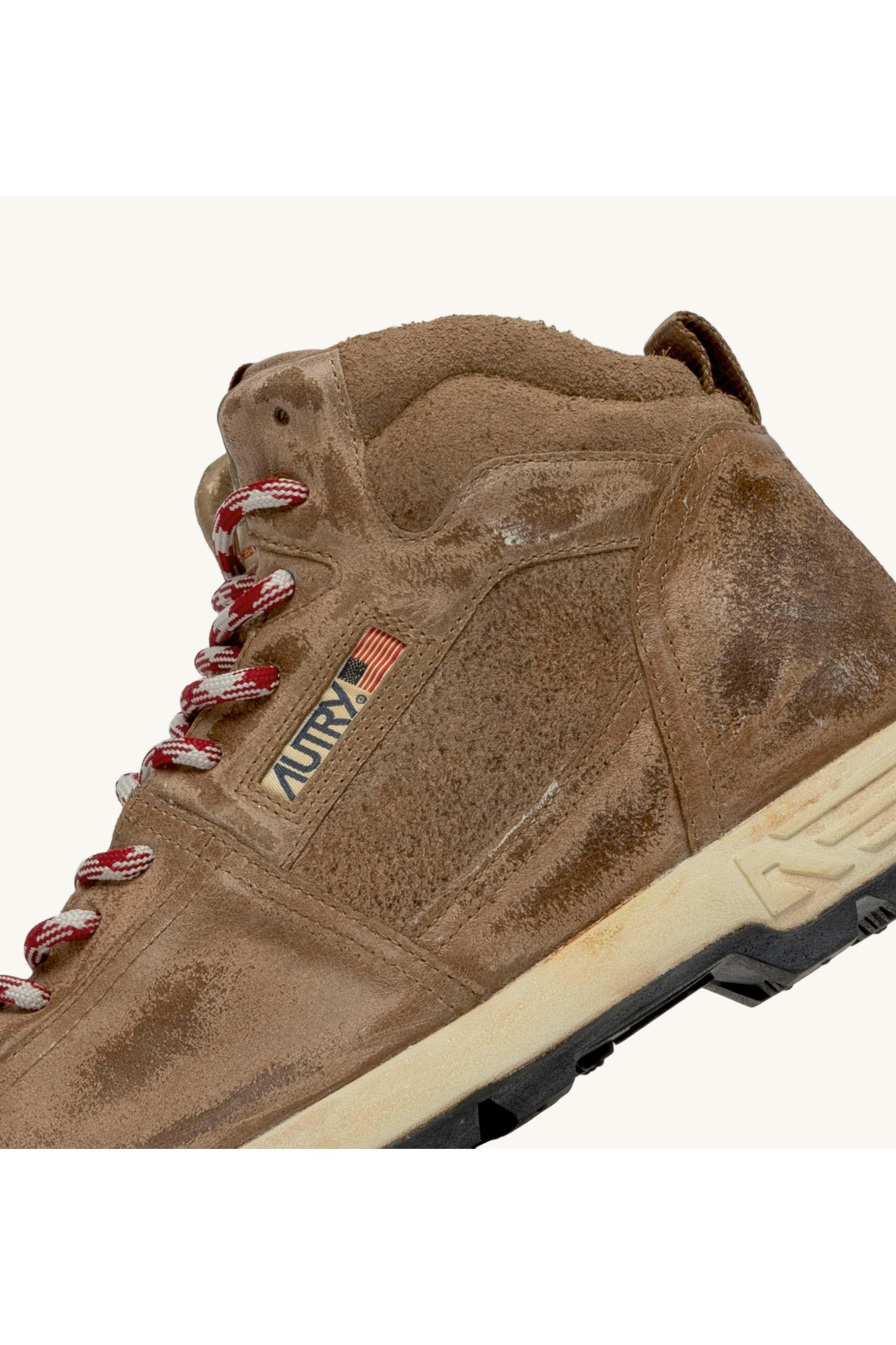 Autry Stivaletto Malga in pelle anticata HBMM EU02 CIGAR/CIGAR