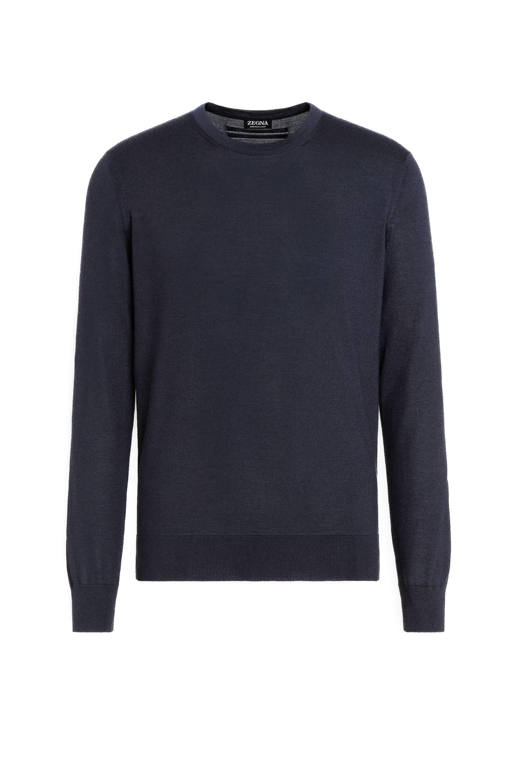Zegna Maglia girocollo in cashmere-seta E8J00-110 B98