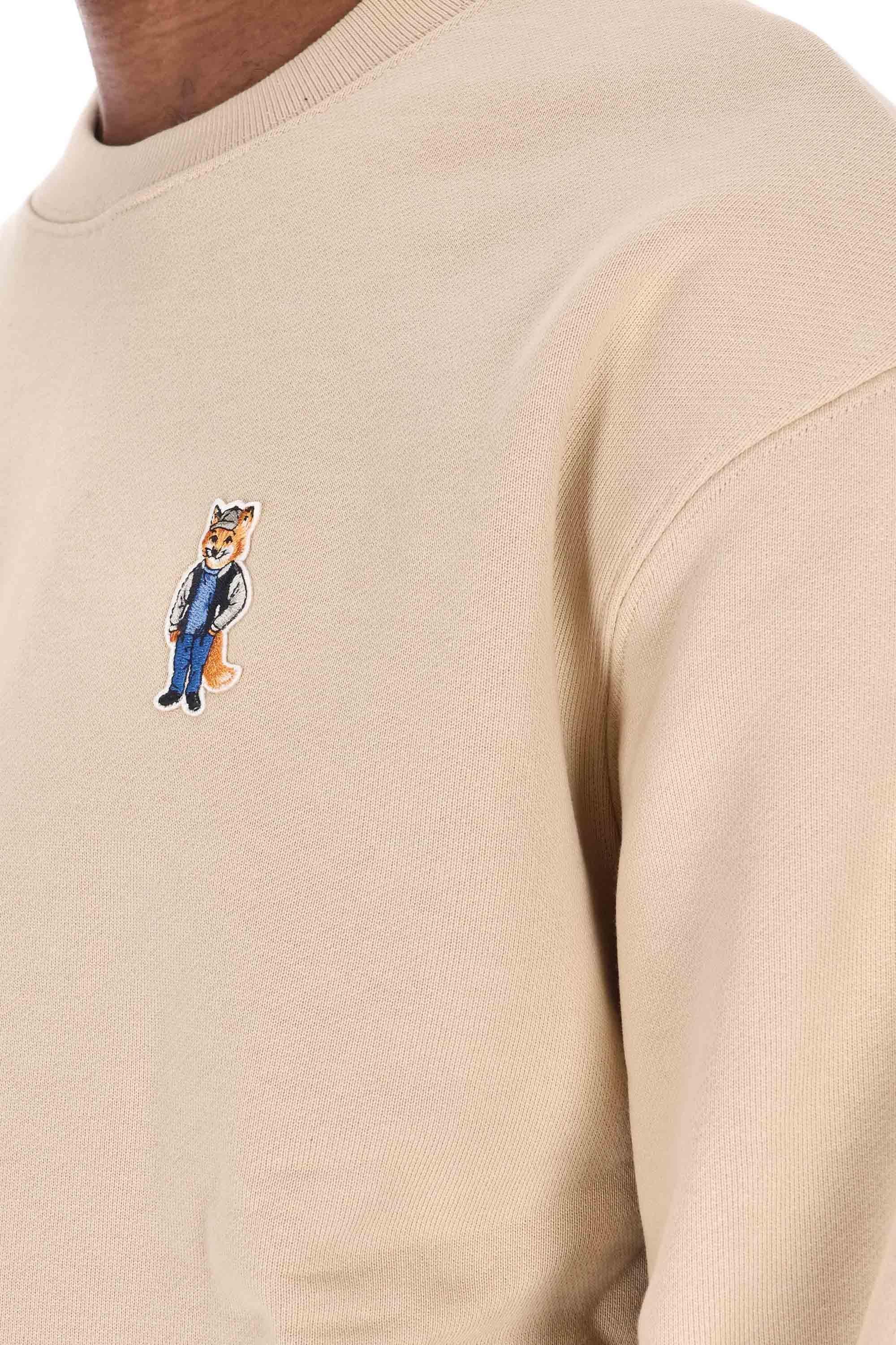 Felpa girocollo fox regular fit PM00310KM0341 0335 Maison Kitsuné