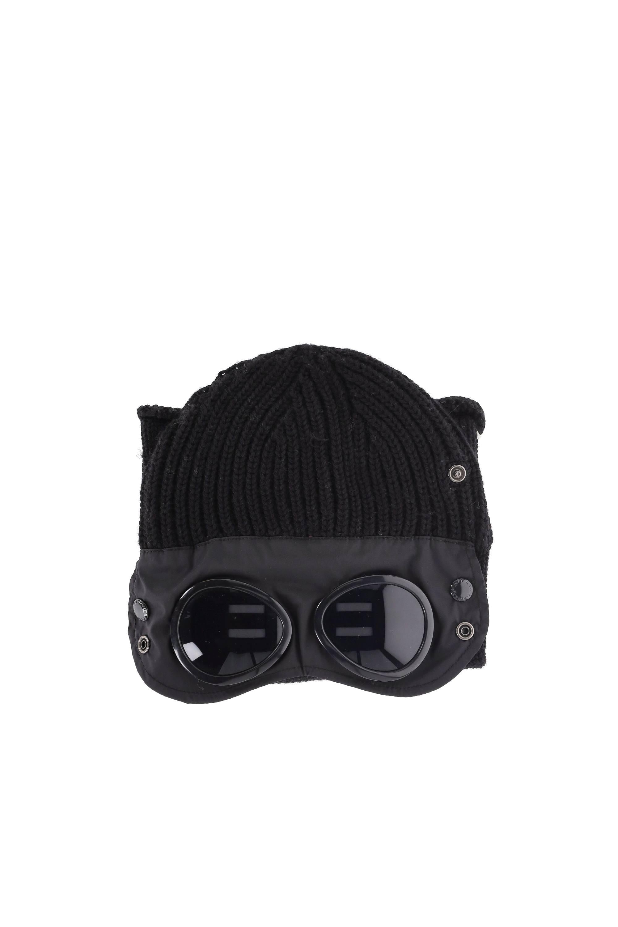 CP Company Passamontagna in lana con goggle 3321A-CAP NER