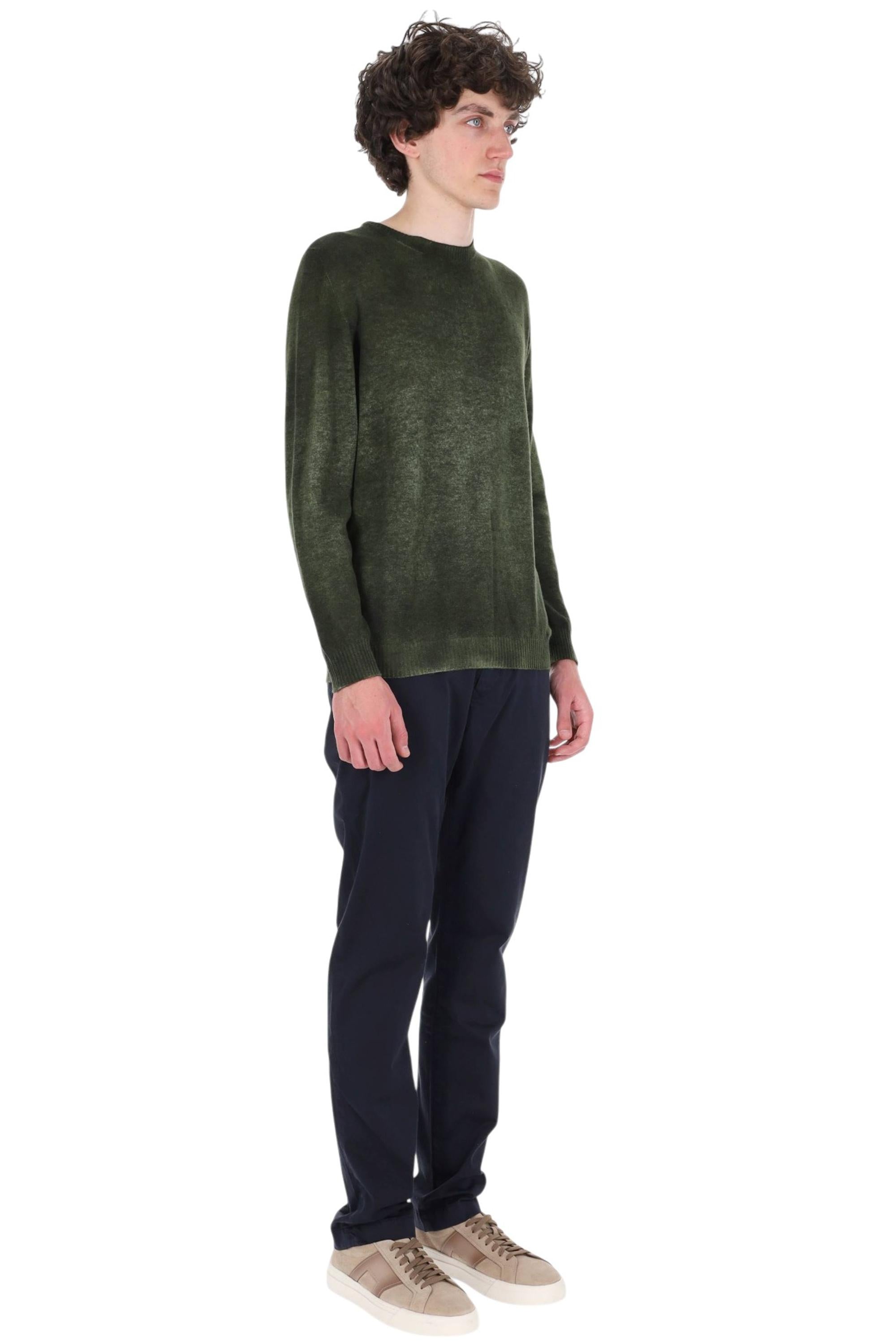 Avant Toi Maglia girocollo reversibile in cashmere light 225WU3100CLIV-H V01135