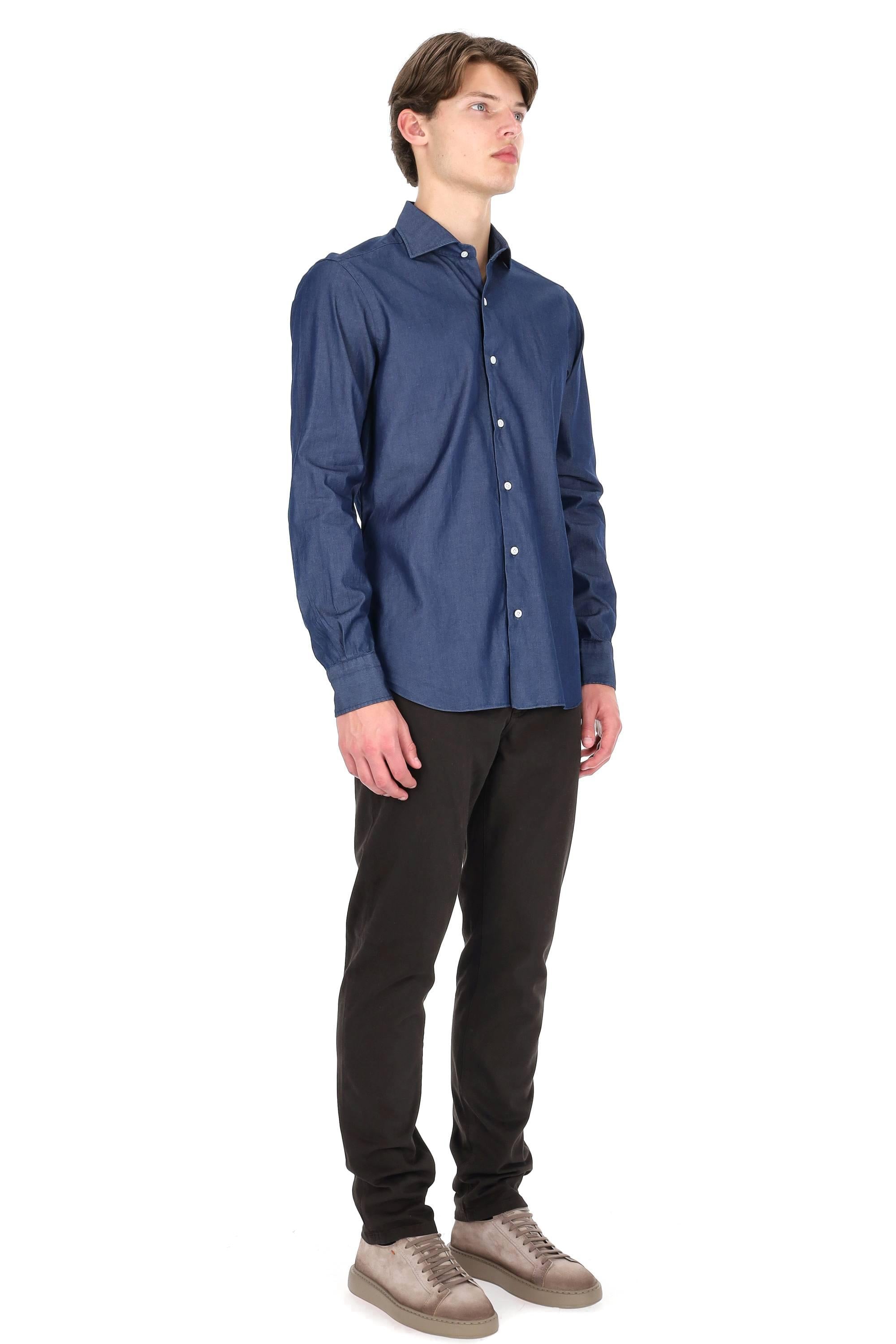 Barba Camicia sartoriale in denim linea Dandylife LIU13P01PZ0998U 0001