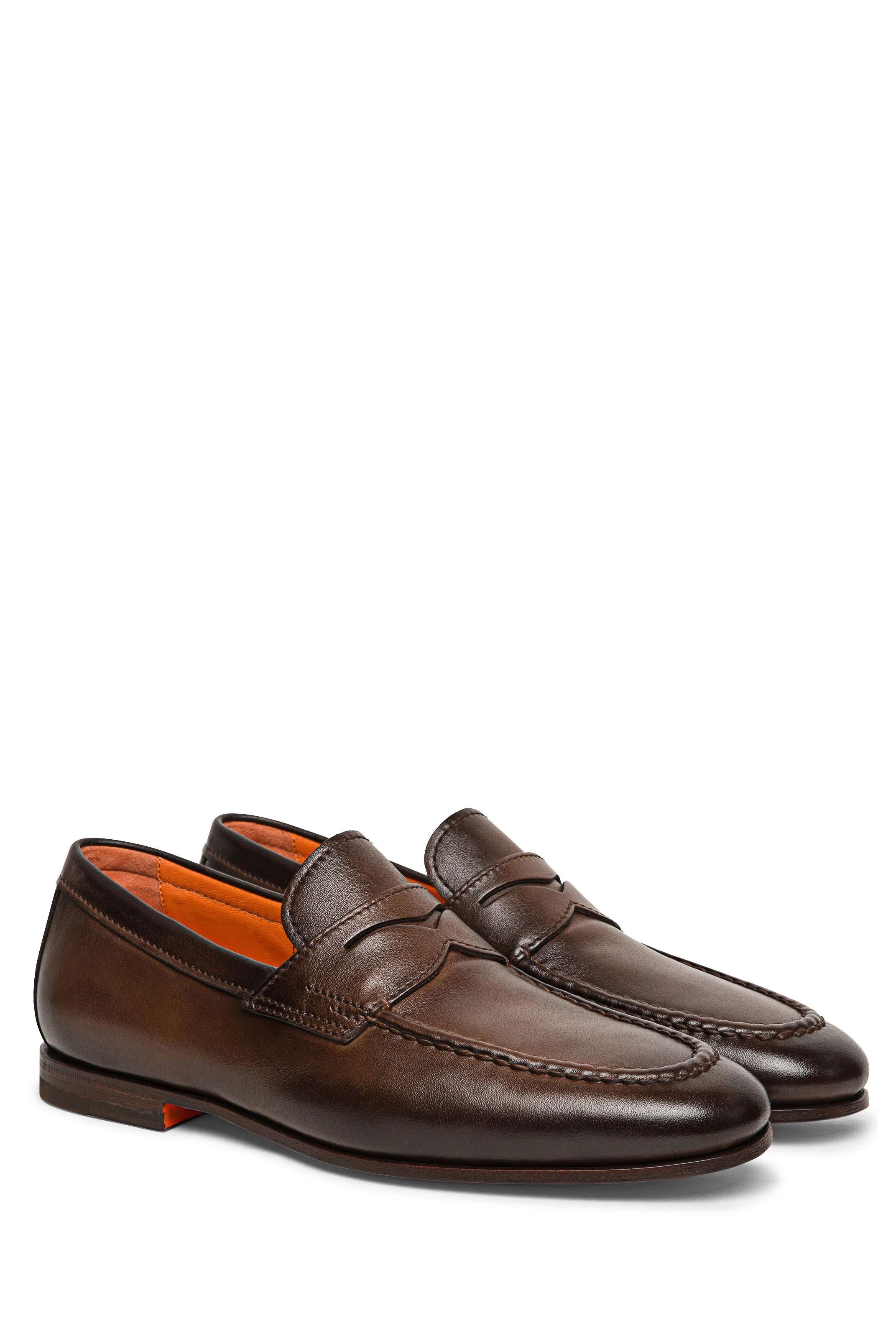 Santoni Mocassino Goodyear in pelle MCNC18007SA4BSLF T50
