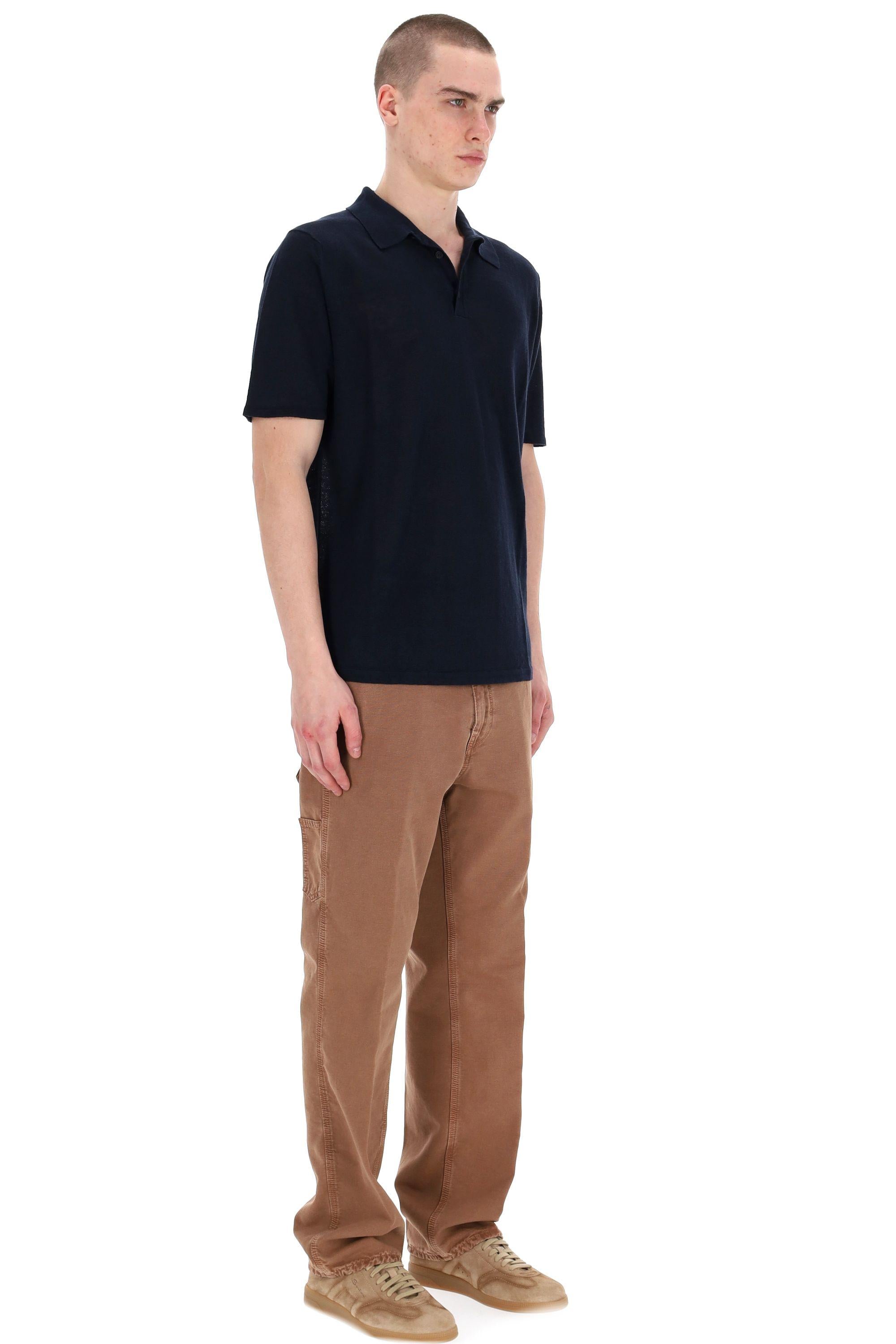 Roberto Collina Polo manica corta in lino RB20024-2 RB2010