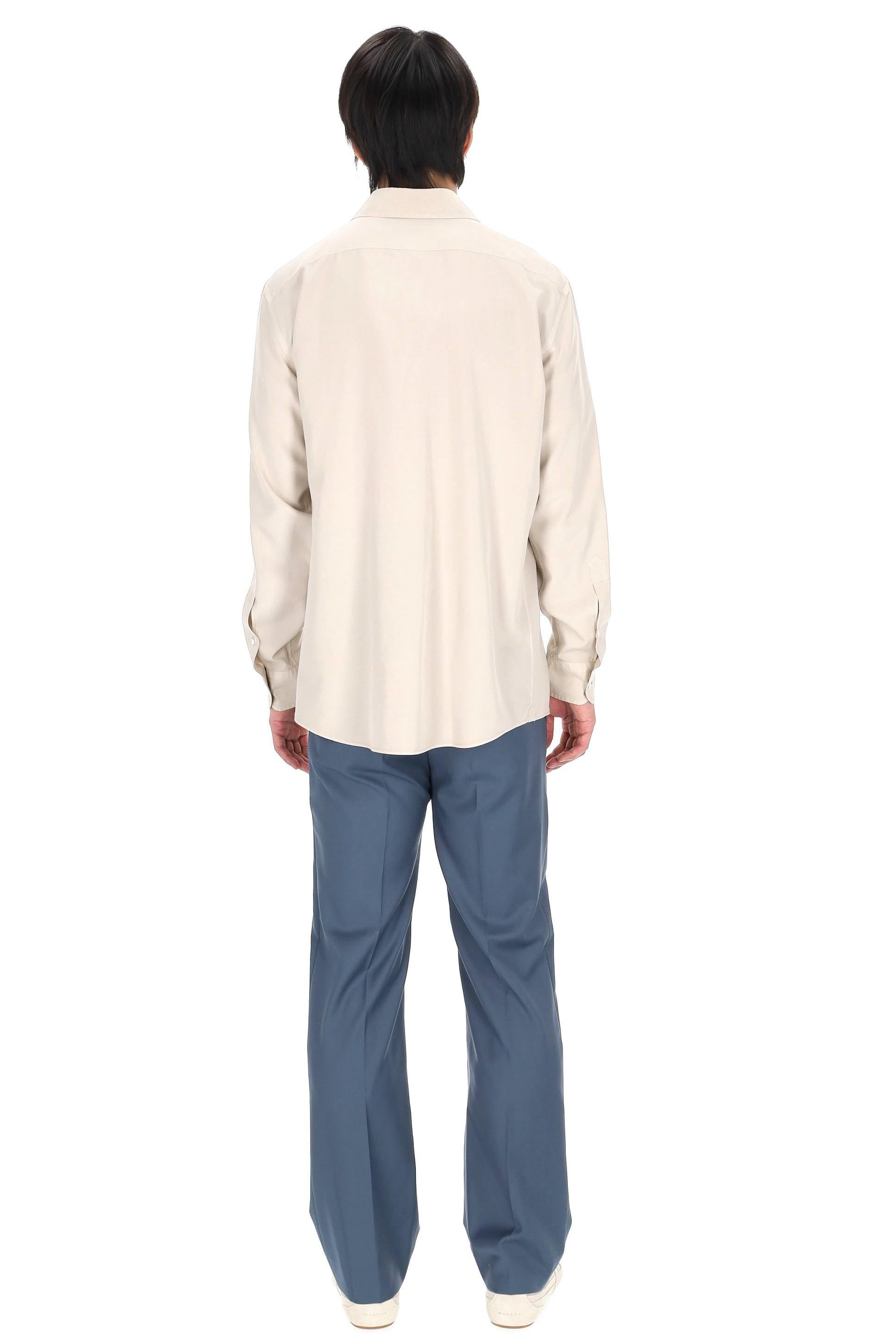 Zegna Camicia in pura seta UHX42A3-SLF5 K01G