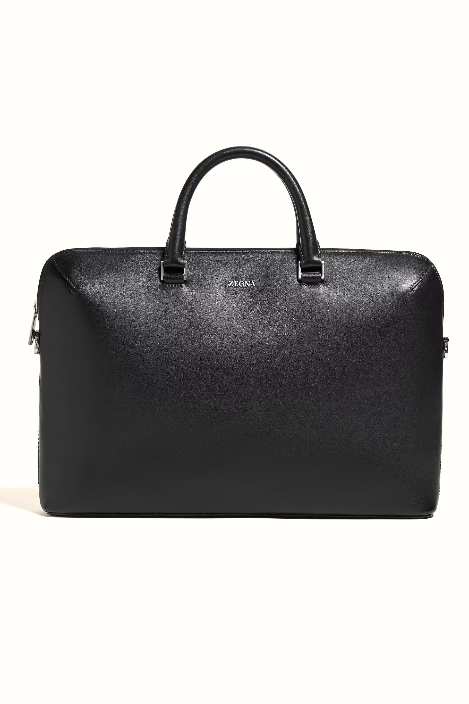 Zegna Borsa business bag in pelle di vitello LHGRN-C2157Z NER