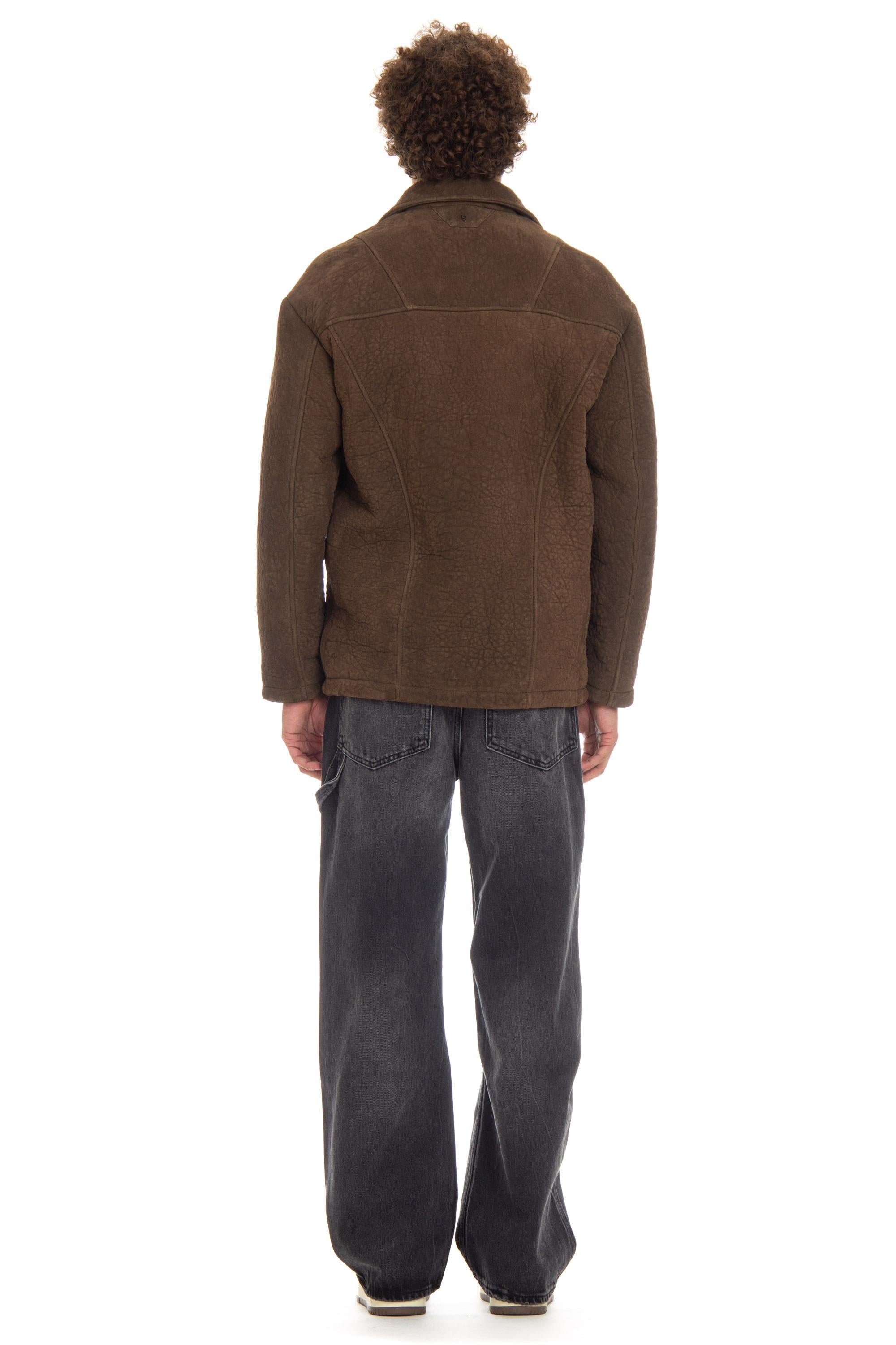 Work jacket in pelle elephant 47506-U TERRA Salvatore Santoro