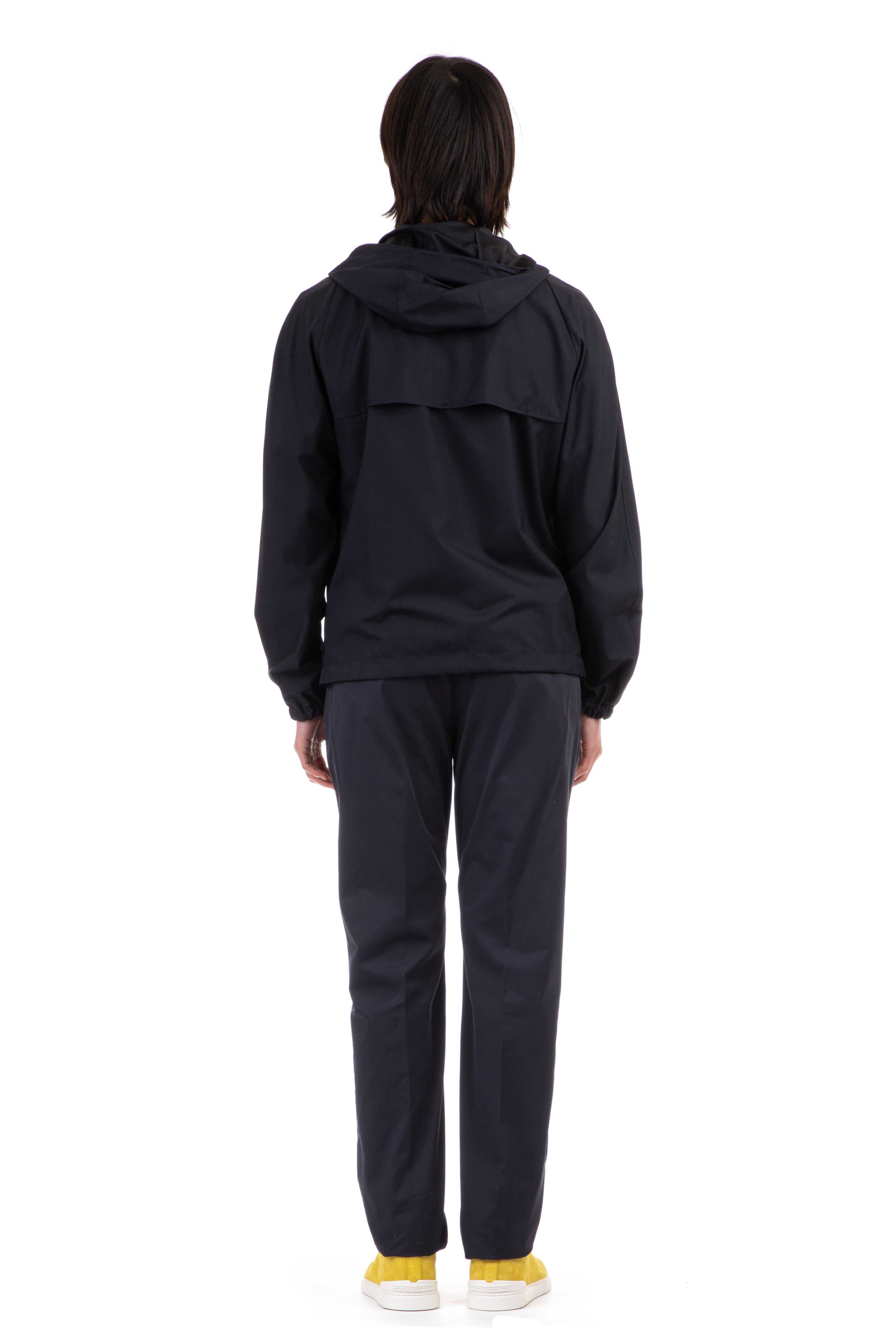 Zegna Blouson in lana-seta con cappuccio "leggerissimo" E7T25 7131 531