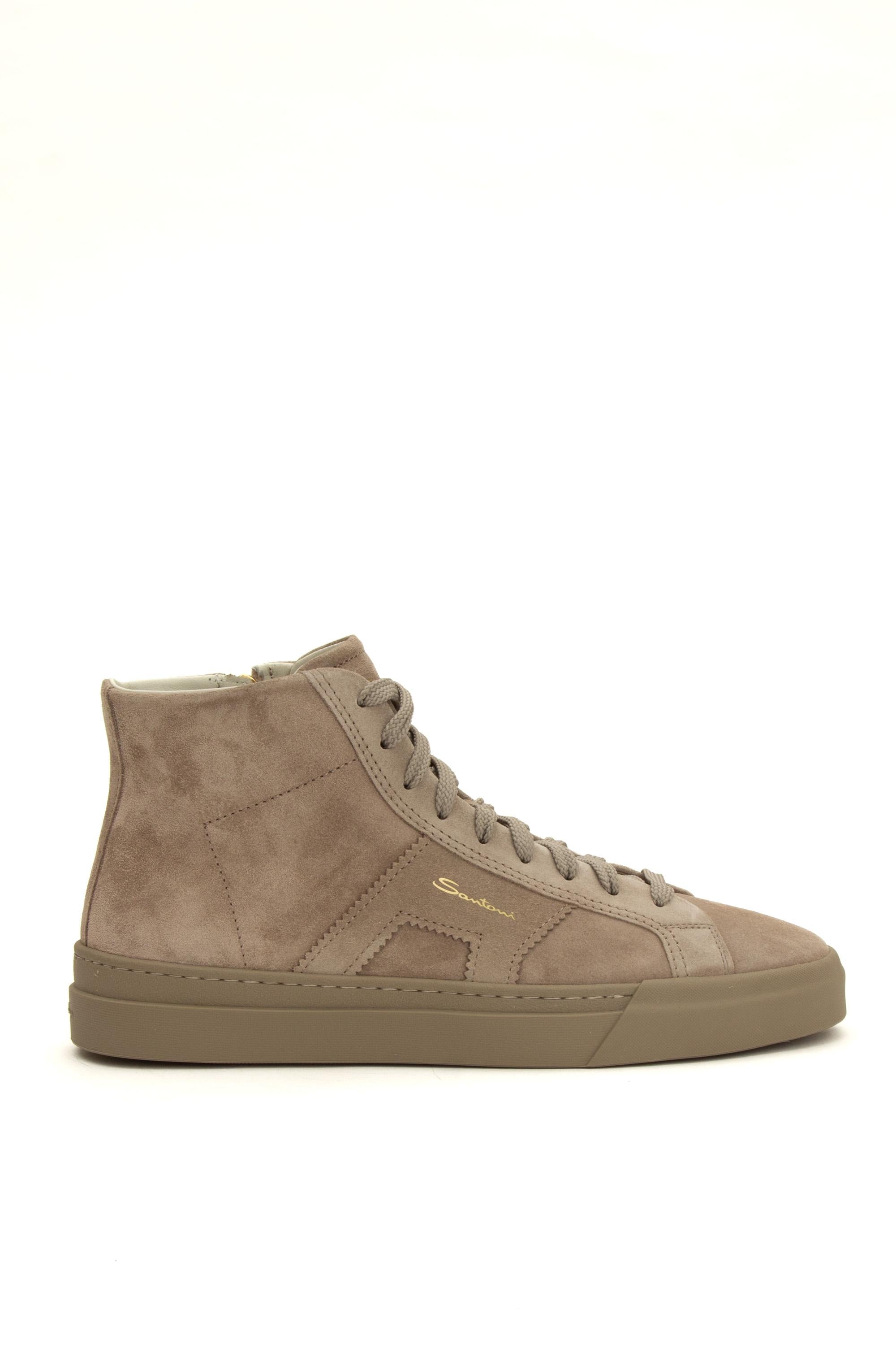 Santoni Sneaker mid top in camoscio Double Buckle MBGT21933ARDGSEY M45