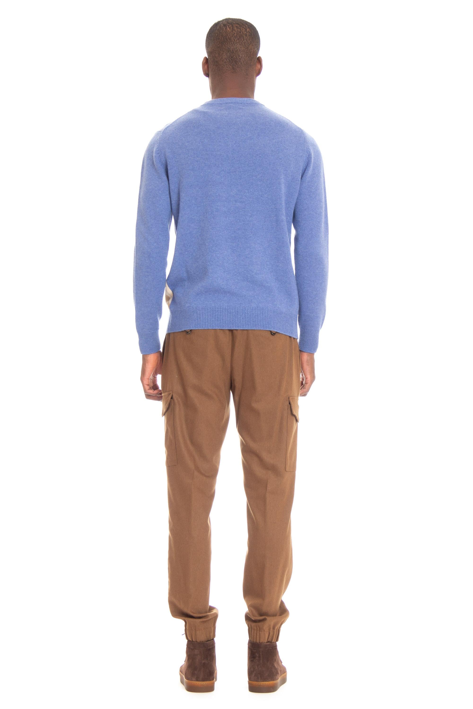 Maglia girocollo in cashmere argyle B2P000 7K0A8/2 93099 Ballantyne