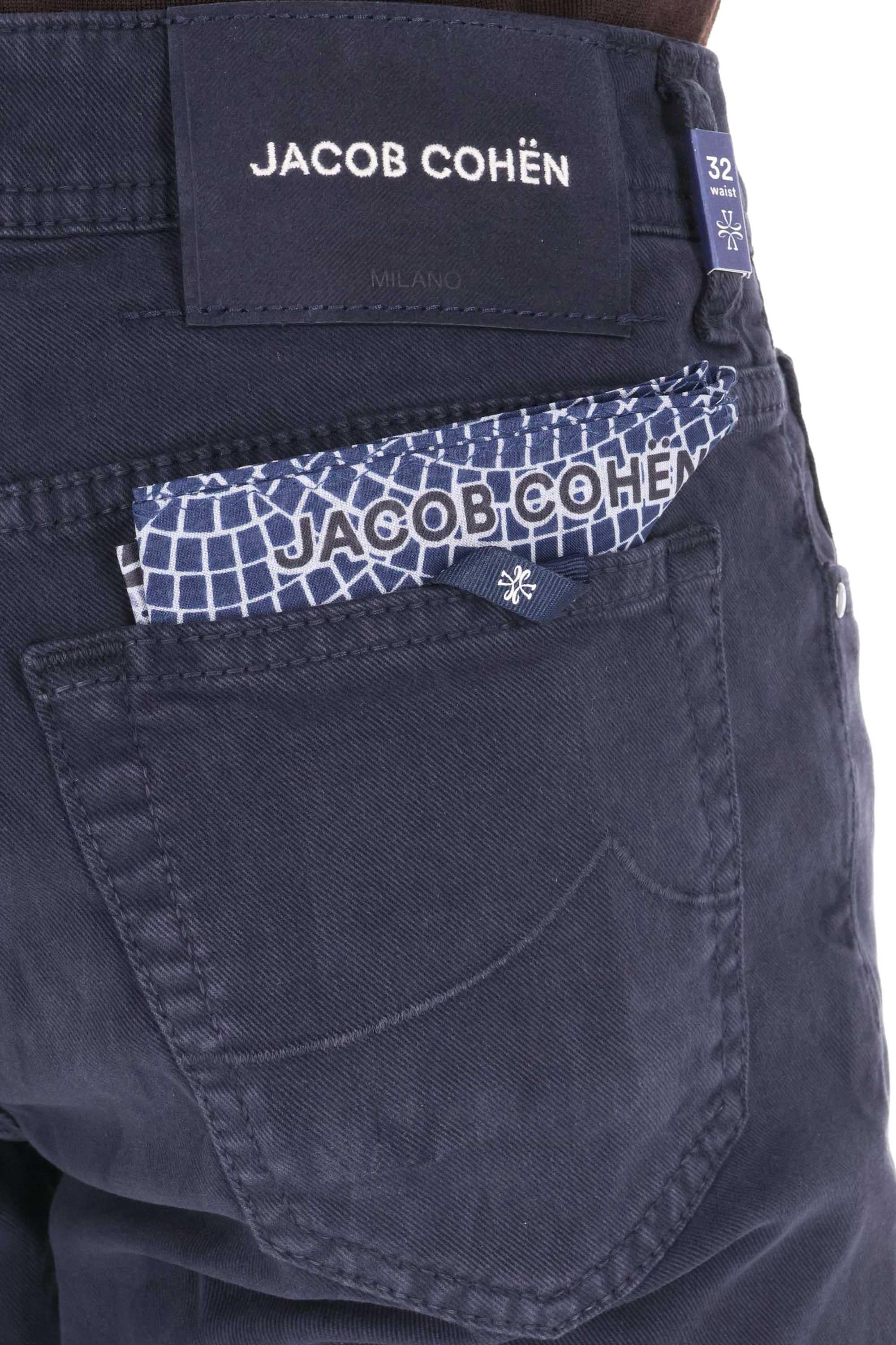 Jacob Cohen 5 tasche color mano pesca in lyocell-cotone Scott fit JUM_QE015-036-S4216/2 Y99