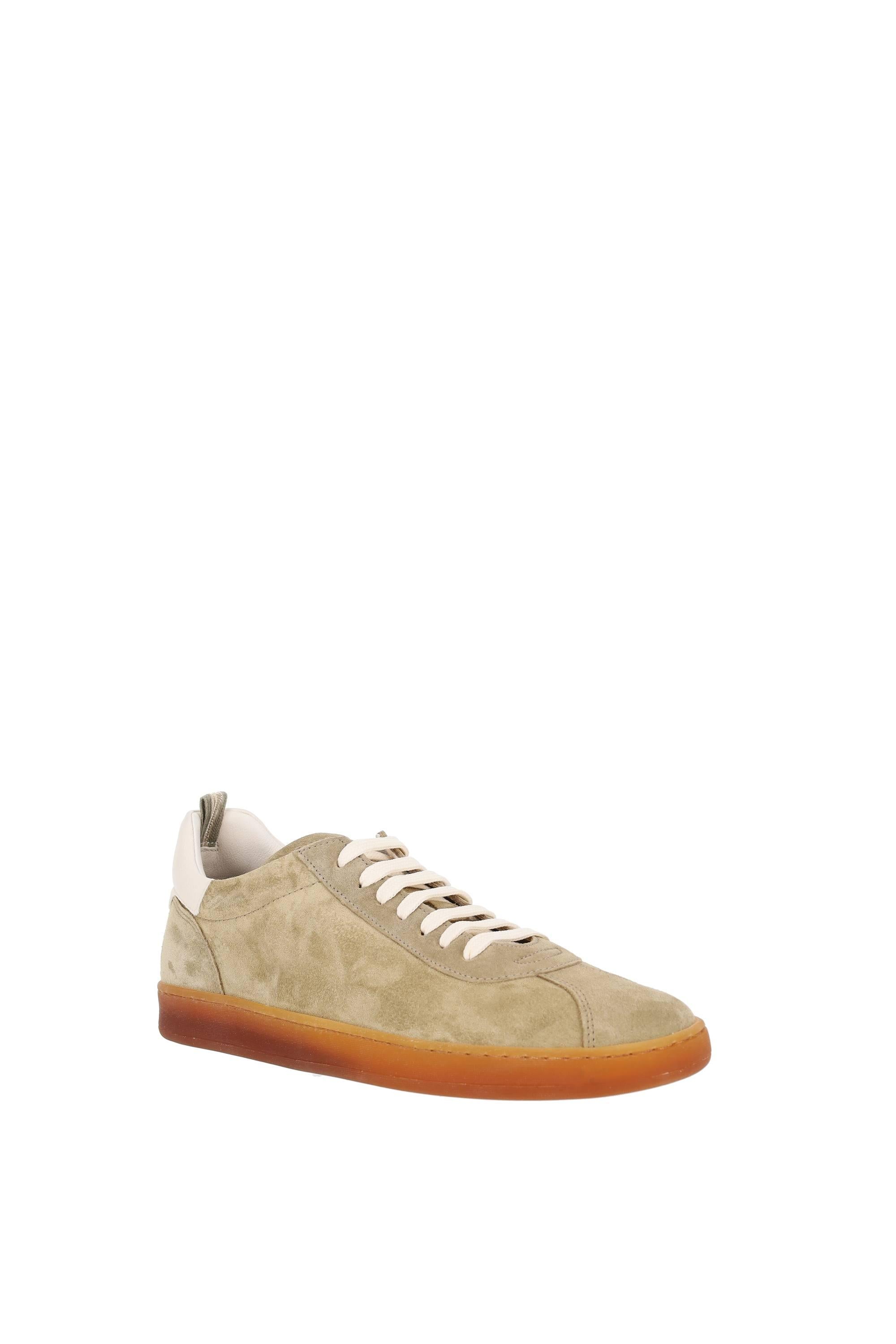 Officine Creative Sneaker in pelle scamosciata mod. Halo 001 OCUHALO001LC191S505 SUGHERO/TOFU