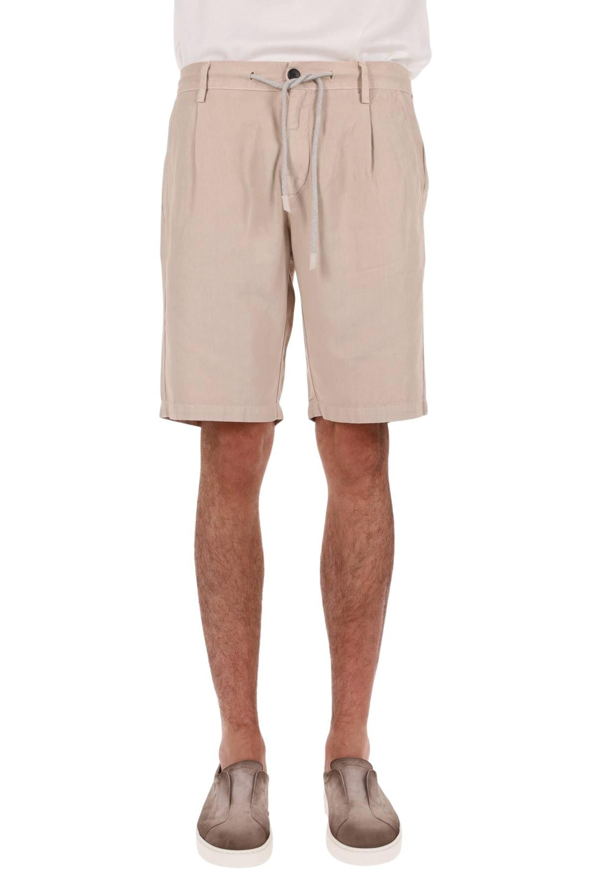 Eleventy Bermuda jogger in cotone-lino M75BERG04 TET0M016/2 02