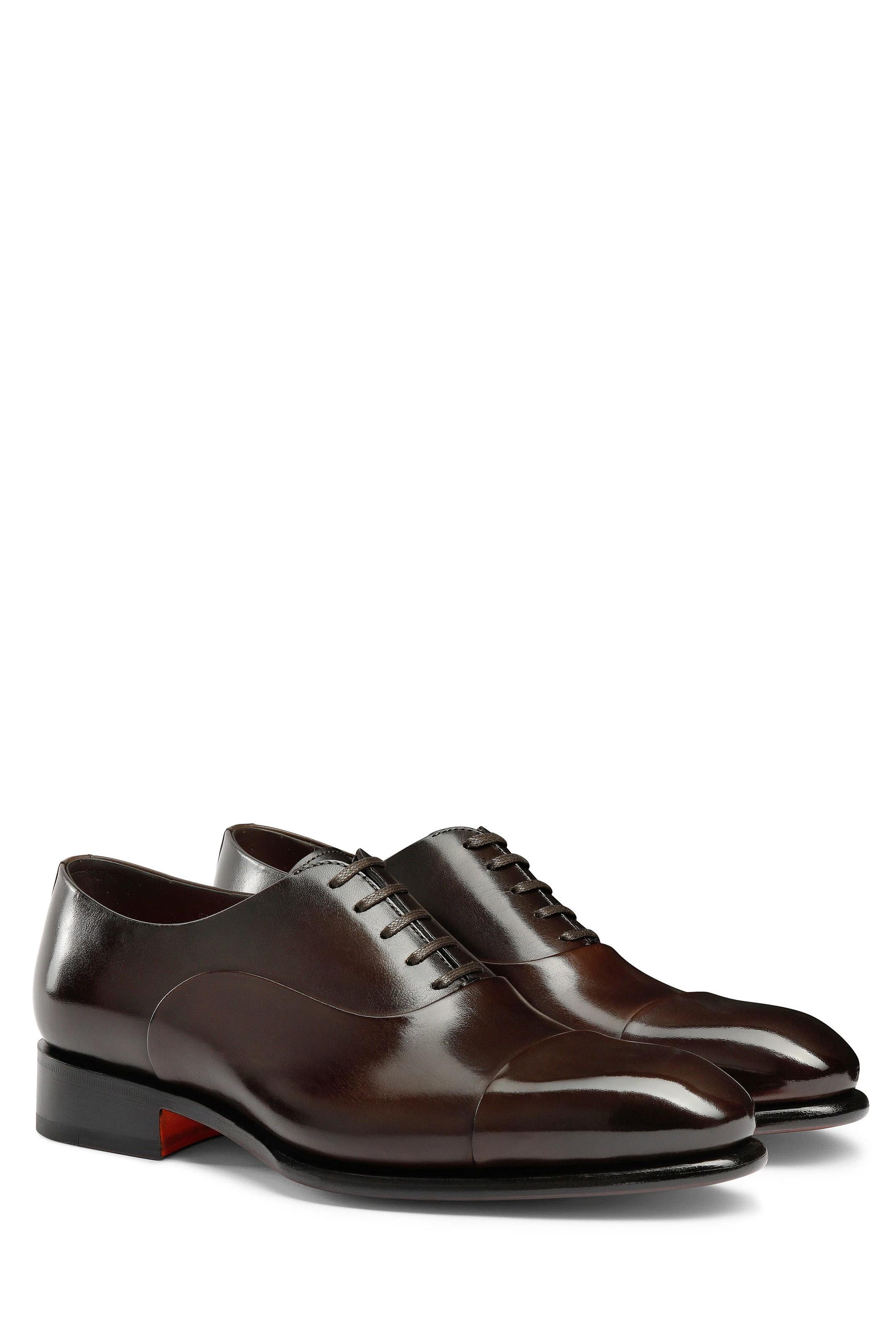 Santoni Scarpa stringata oxford in pelle anticata mod. Isaac MCCR12621MC1HVVD/2 T50