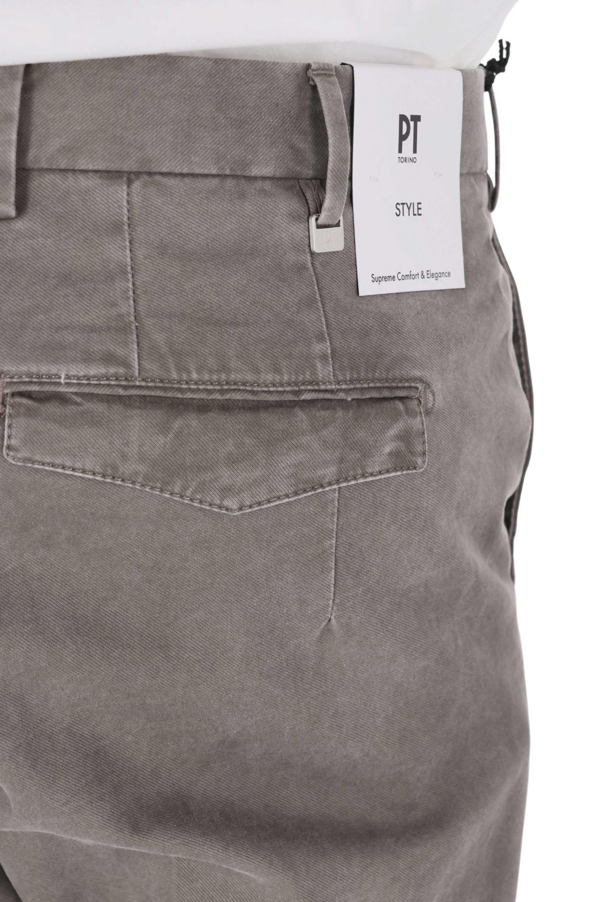 PT Torino Pantalone in tricotina di cotone Master fit COALMAZ00CL1 TU18 0100