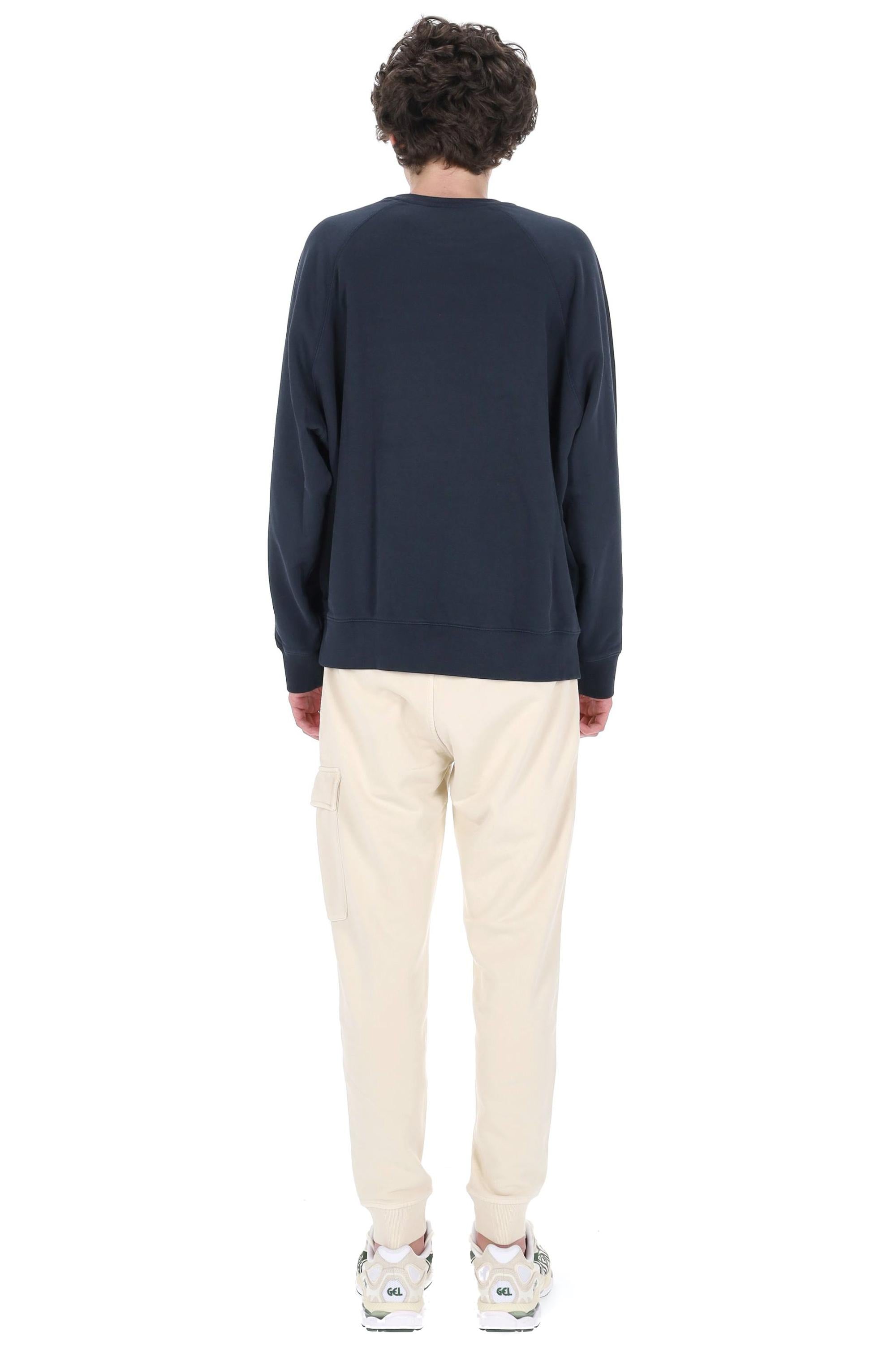 Maison Kitsuné Felpa fox head in cotone ovesize PM00306KM0340 CLASSIC NAVY