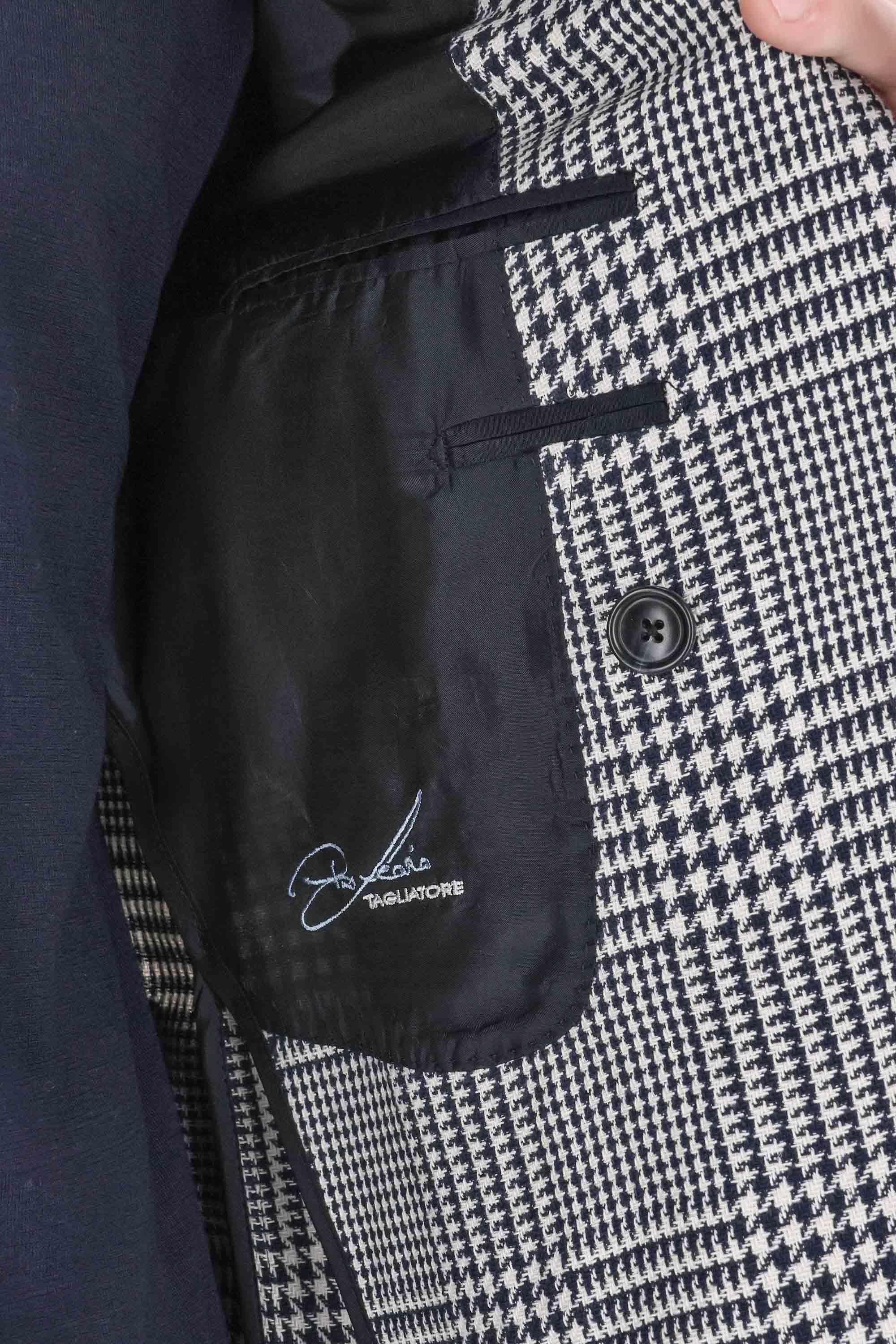 Giacca doppiopetto in cotone-lino linea Pino Lerario G-PL20K-340300-25E331 EB874 Tagliatore