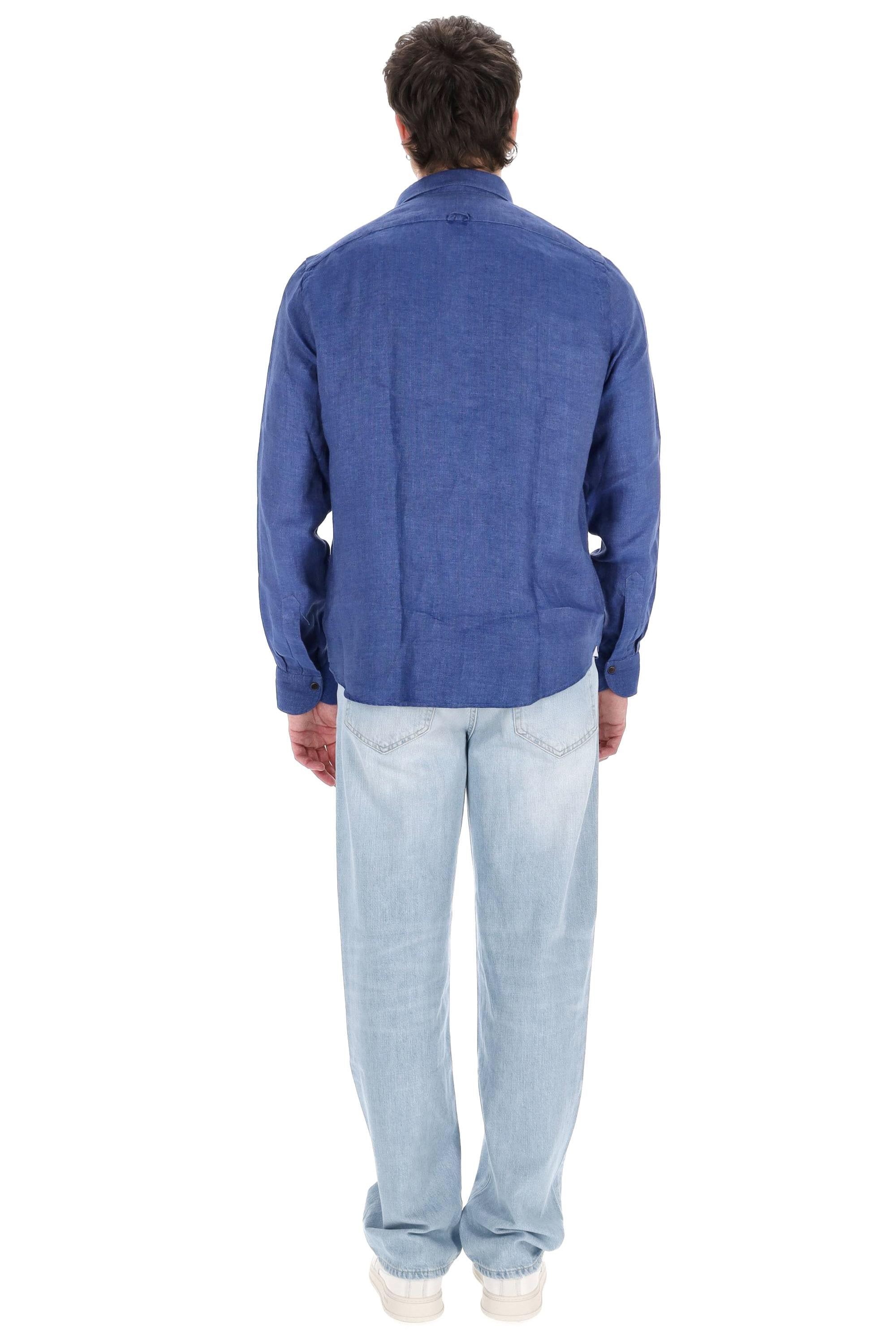 Camicia sartoriale in puro lino modello Maratea MEATP-045976-P5059 02 Finamore