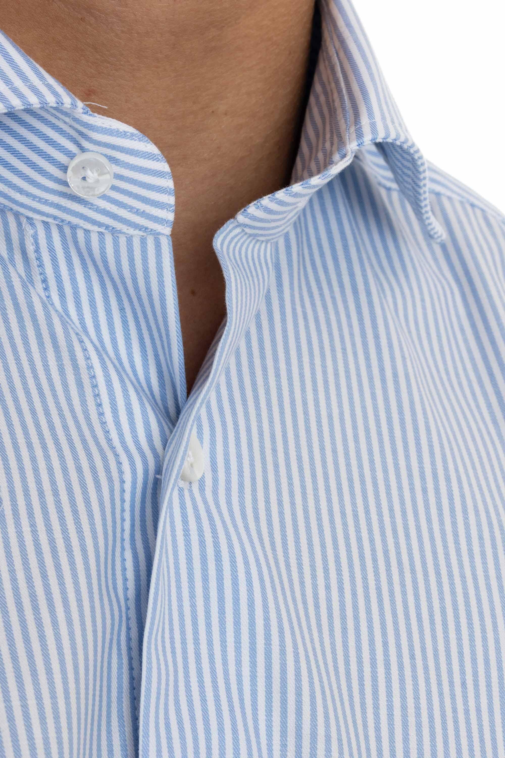 Camicia sartoriale a nido d'ape stretch Etichetta Culto K1U13P0144000.U 0001 Barba