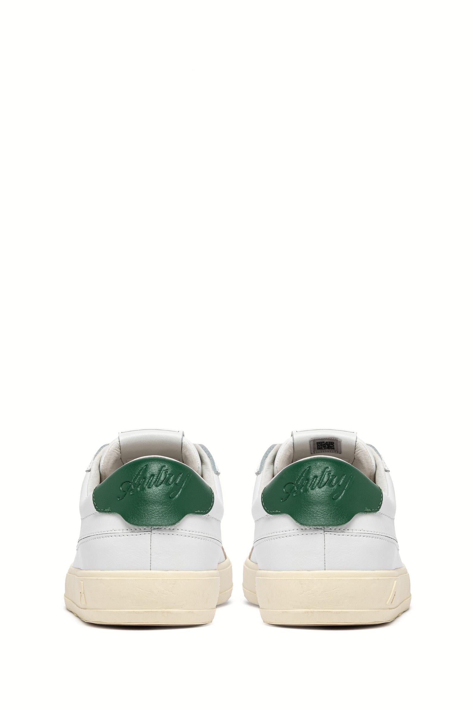 Autry Sneaker Windscape in pelle con talloncino verde SCLM UK06 WHT/AMAZON