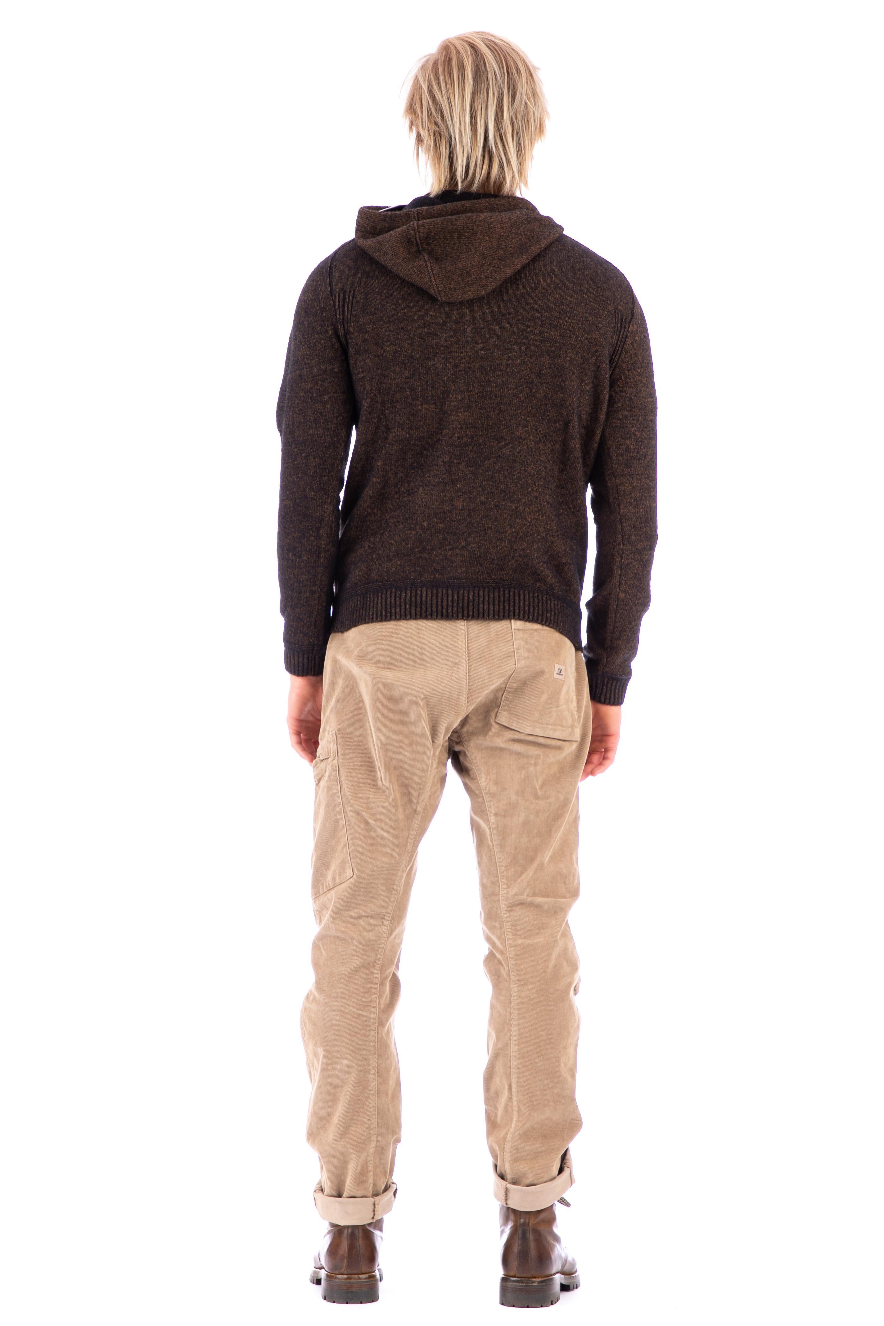 CP Company Felpa con cappuccio in lana 13CMKN198A 006170A 344