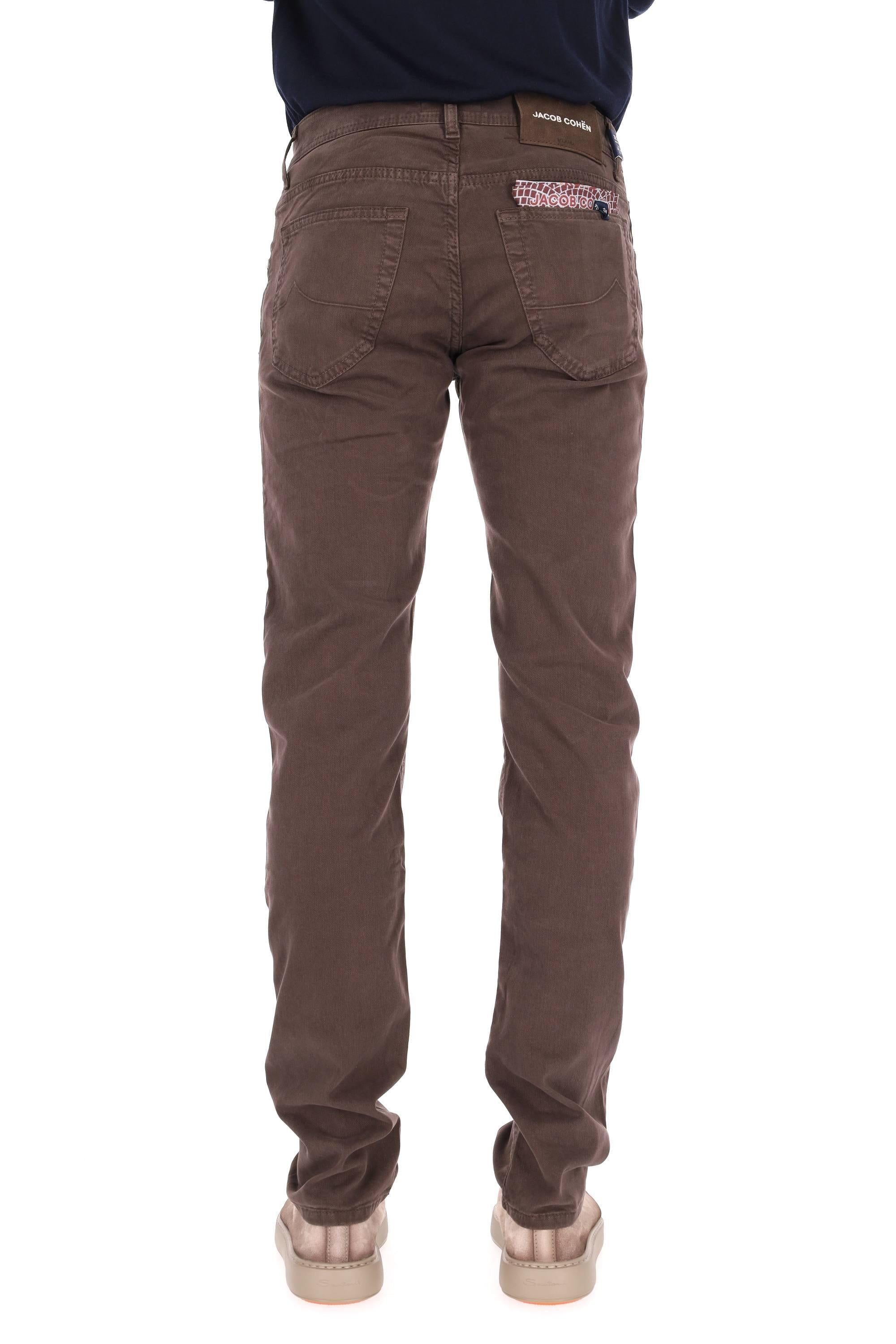 Jacob Cohen 5 tasche color in cotone mano pesca Scott fit JUM_QE007-036-S4216/2 F44