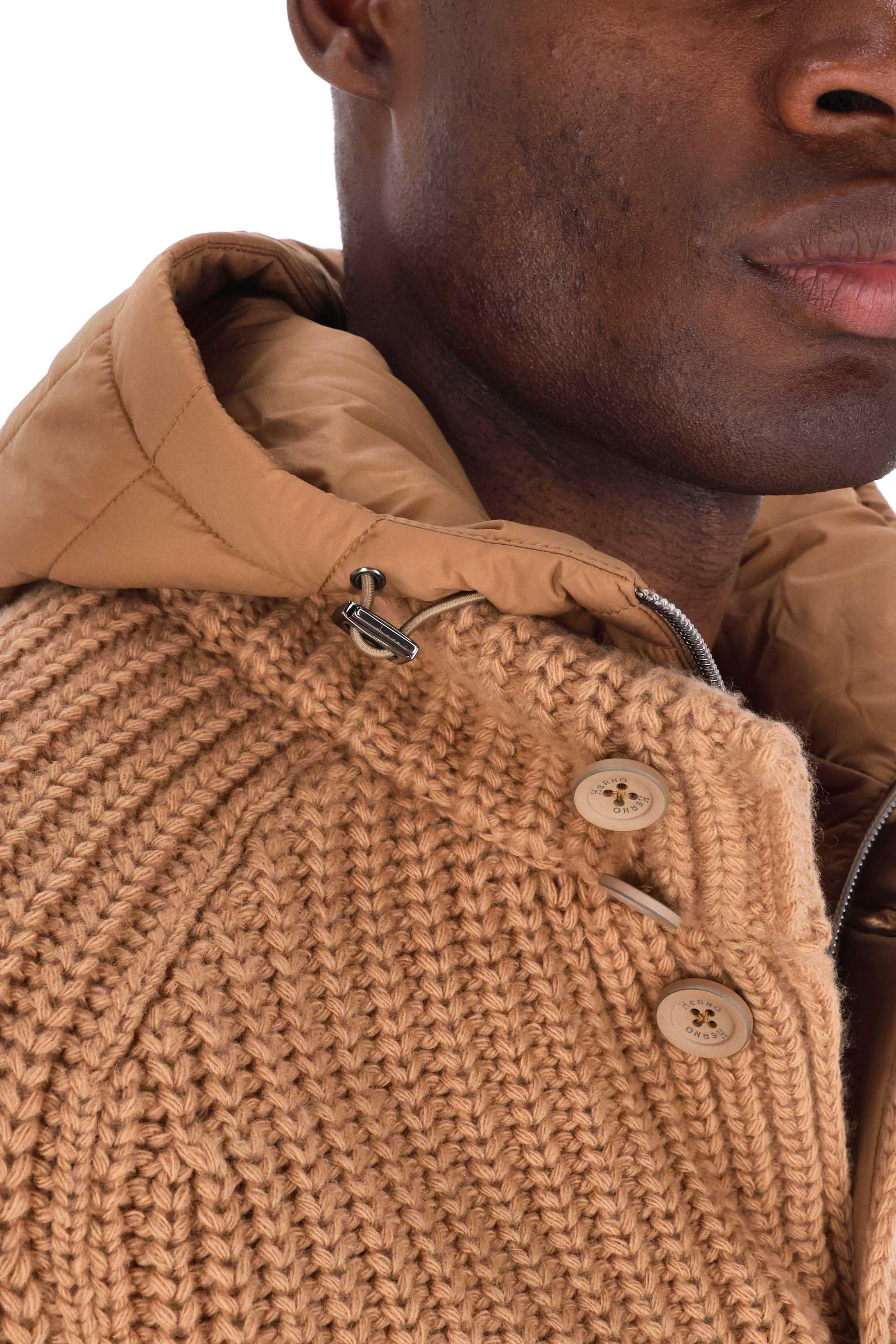 Herno Giubbotto in lana vergine punto pannocchia MC000150U-70016 2157