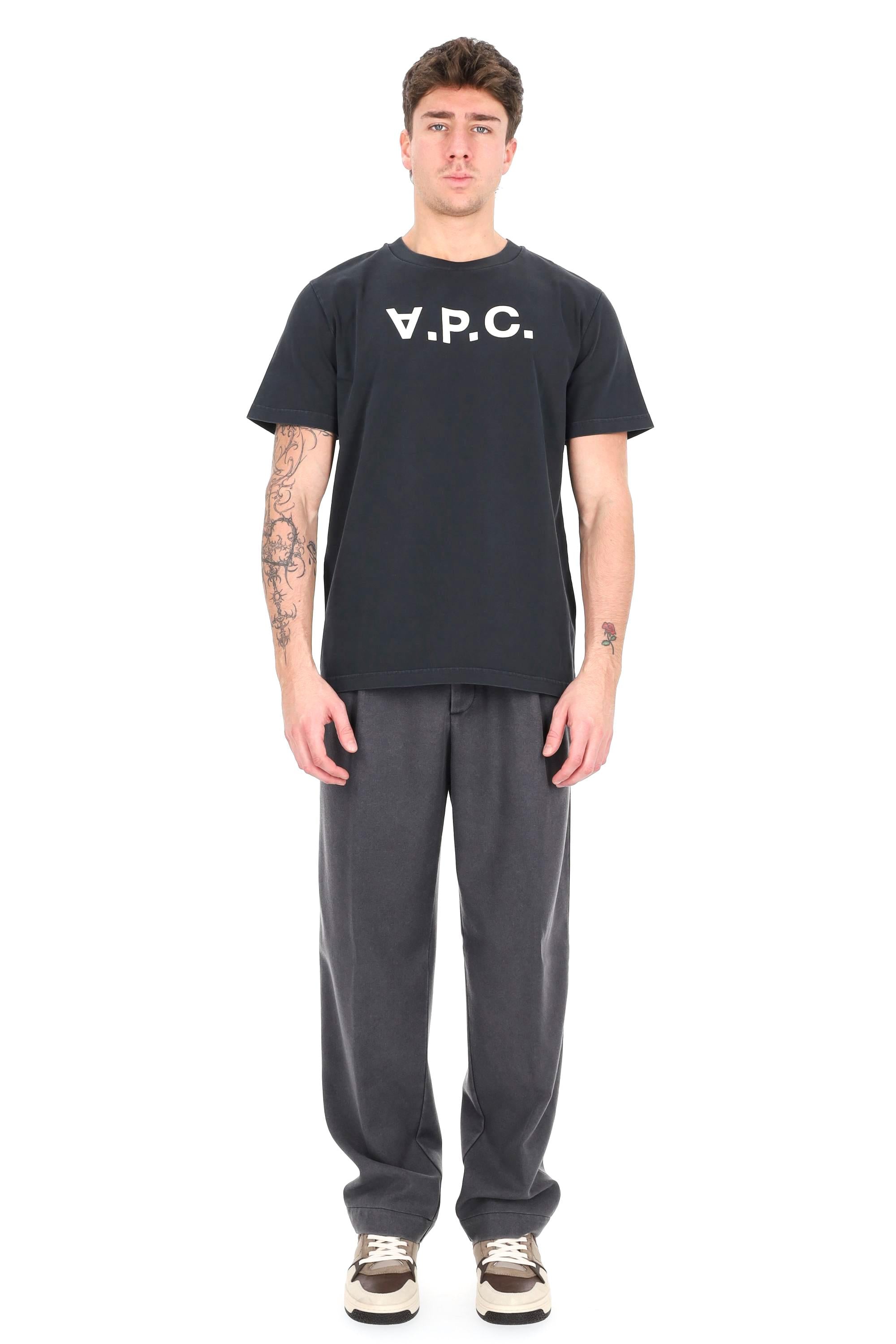 A.P.C. T-shirt in cotone grand VPC COHMB-M26384/2 TZD-NOIR/BLANC