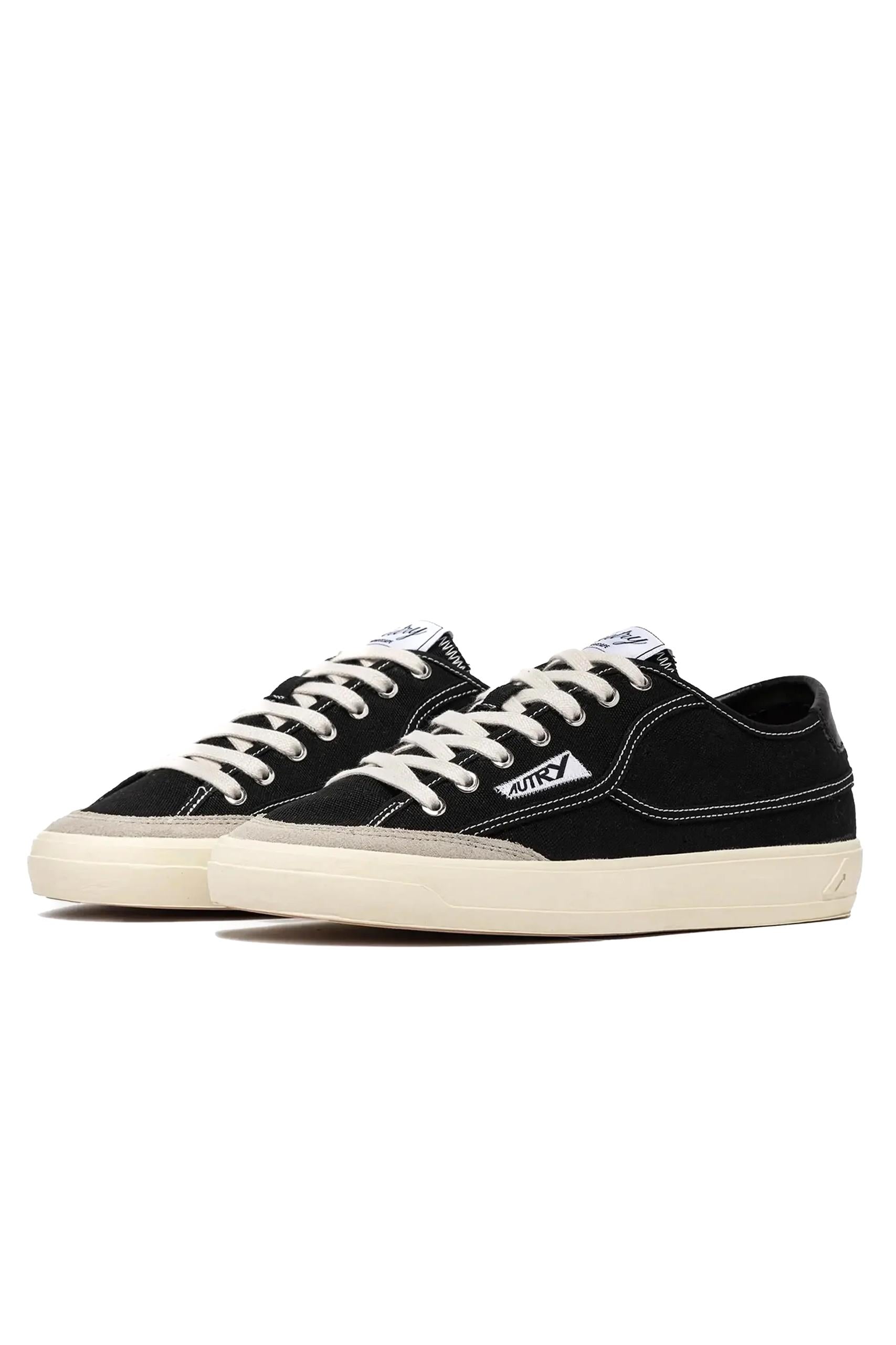 Autry Sneaker donna Windscape in canvas di cotone nero SCLW CU01 BLACK