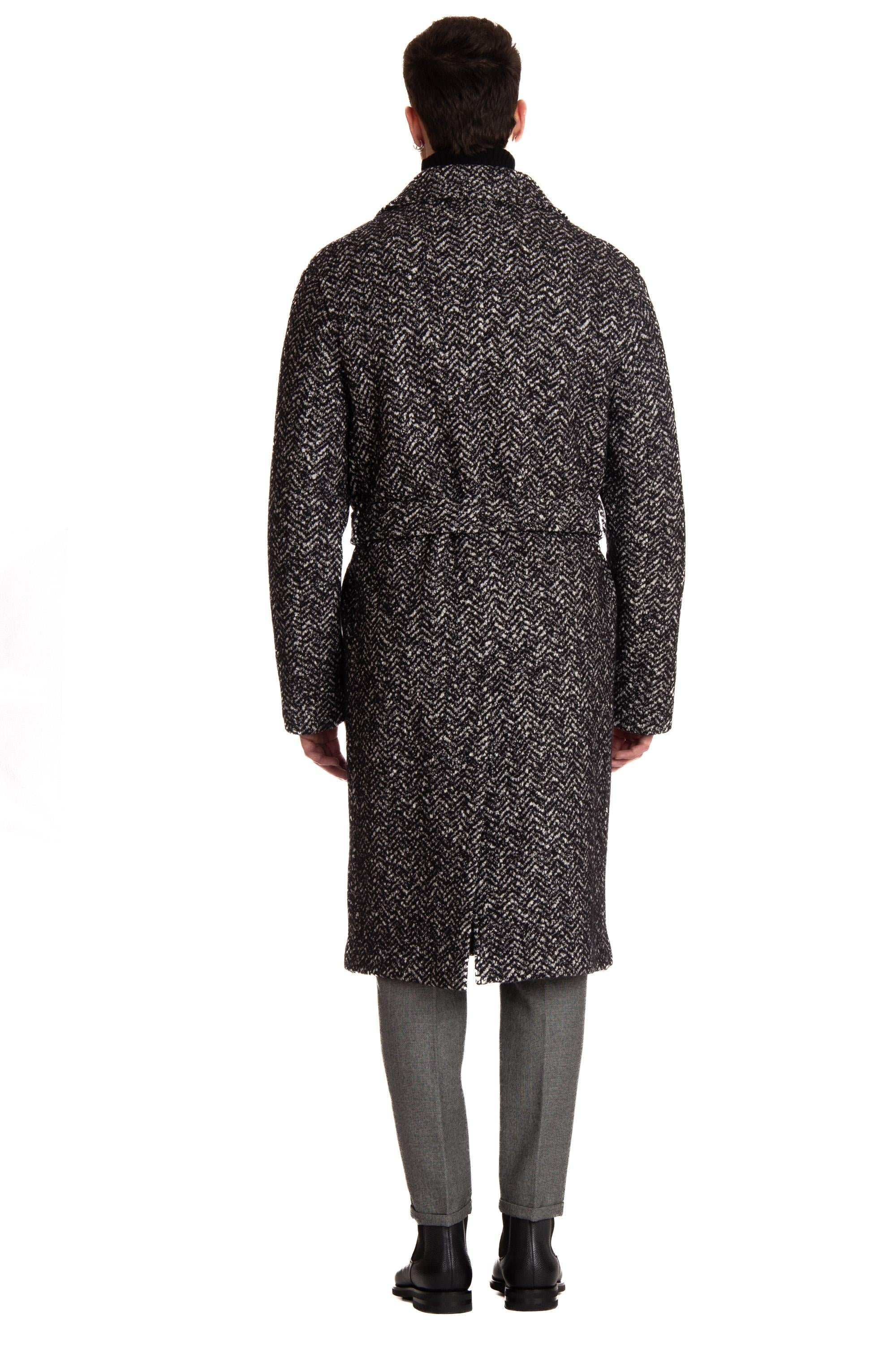 Cappotto doppiopetto in lana-cotone mod. Royce ROYCE A30007 N1288 Tagliatore