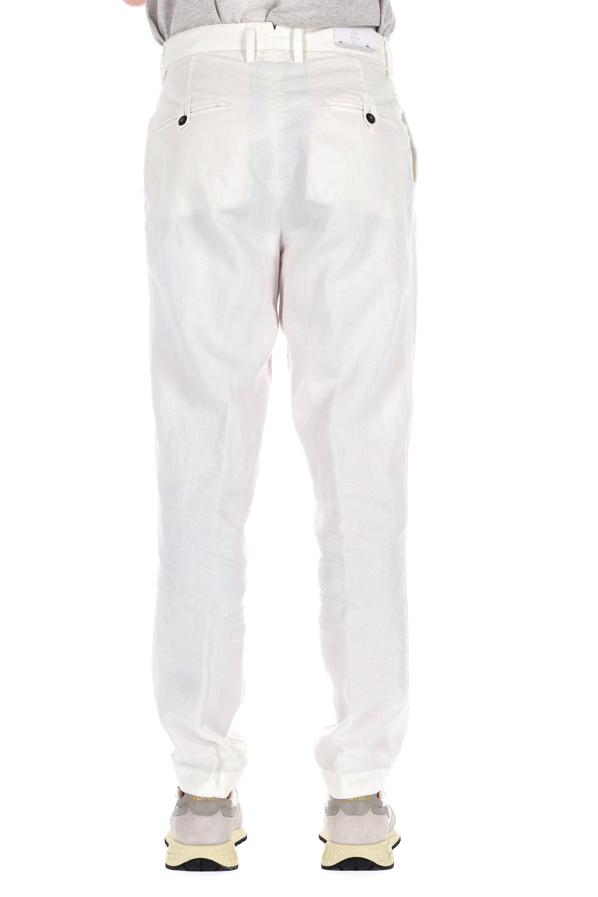 Pantalone in lino con pences K75PANJ05 TET0K002 01 Eleventy