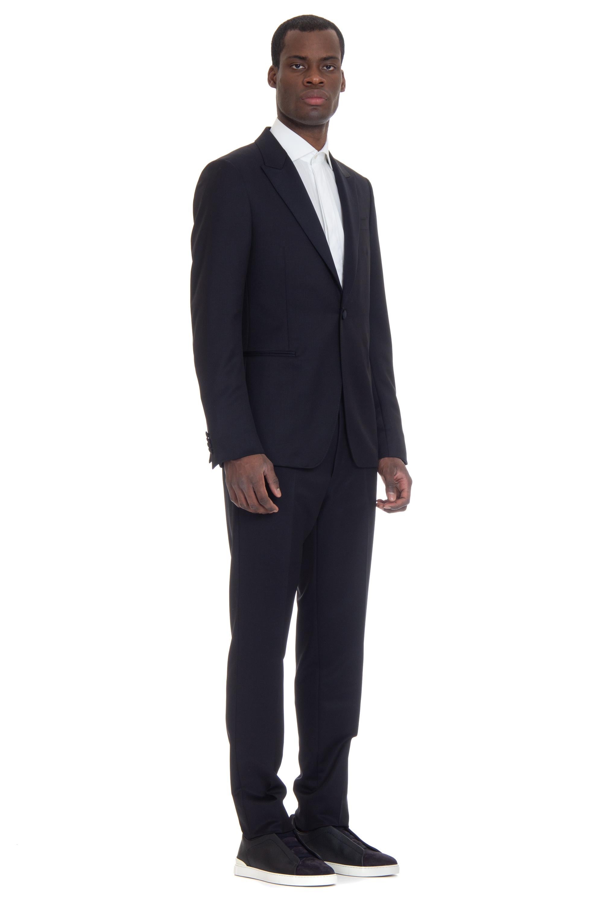 Zegna Abito smoking in lana-mohair 717701A7-282KGQ 412