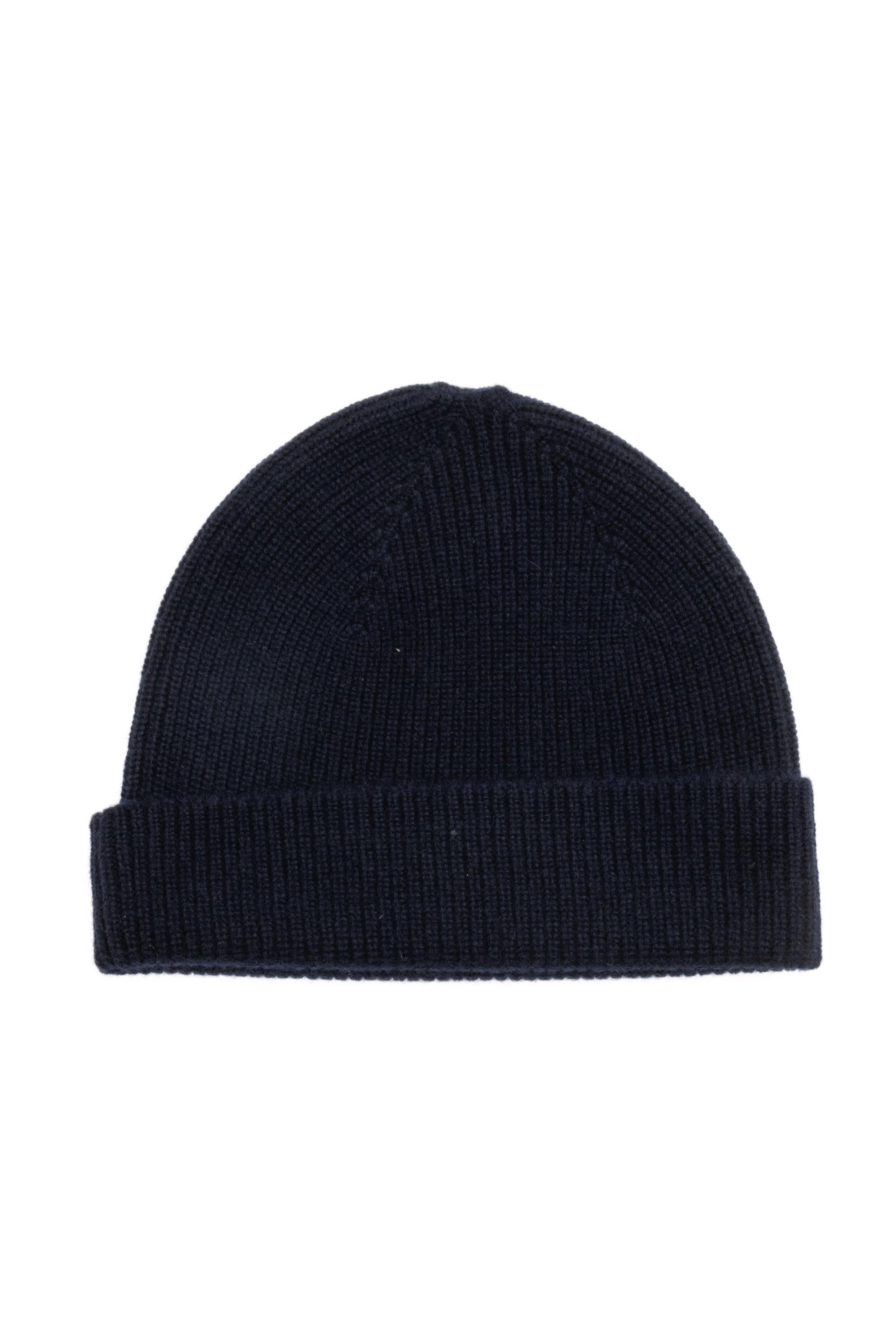 Zegna Cuffia in cashmere a costine RUEAT01A8-BNI/2 B09