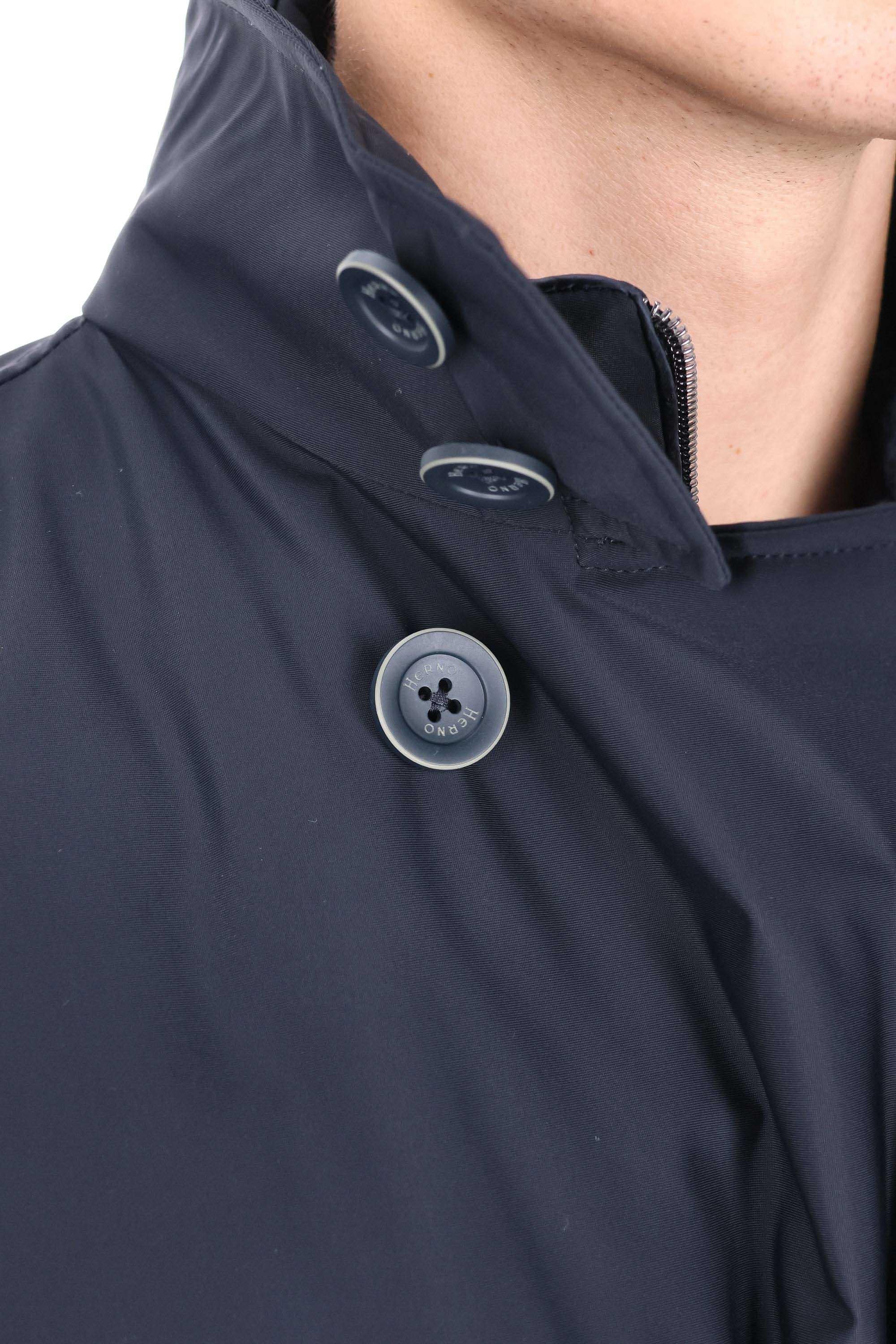 Herno Peacoat lungo in nylon stretch linea Sub Zero PI001180U-12346SZ 9200