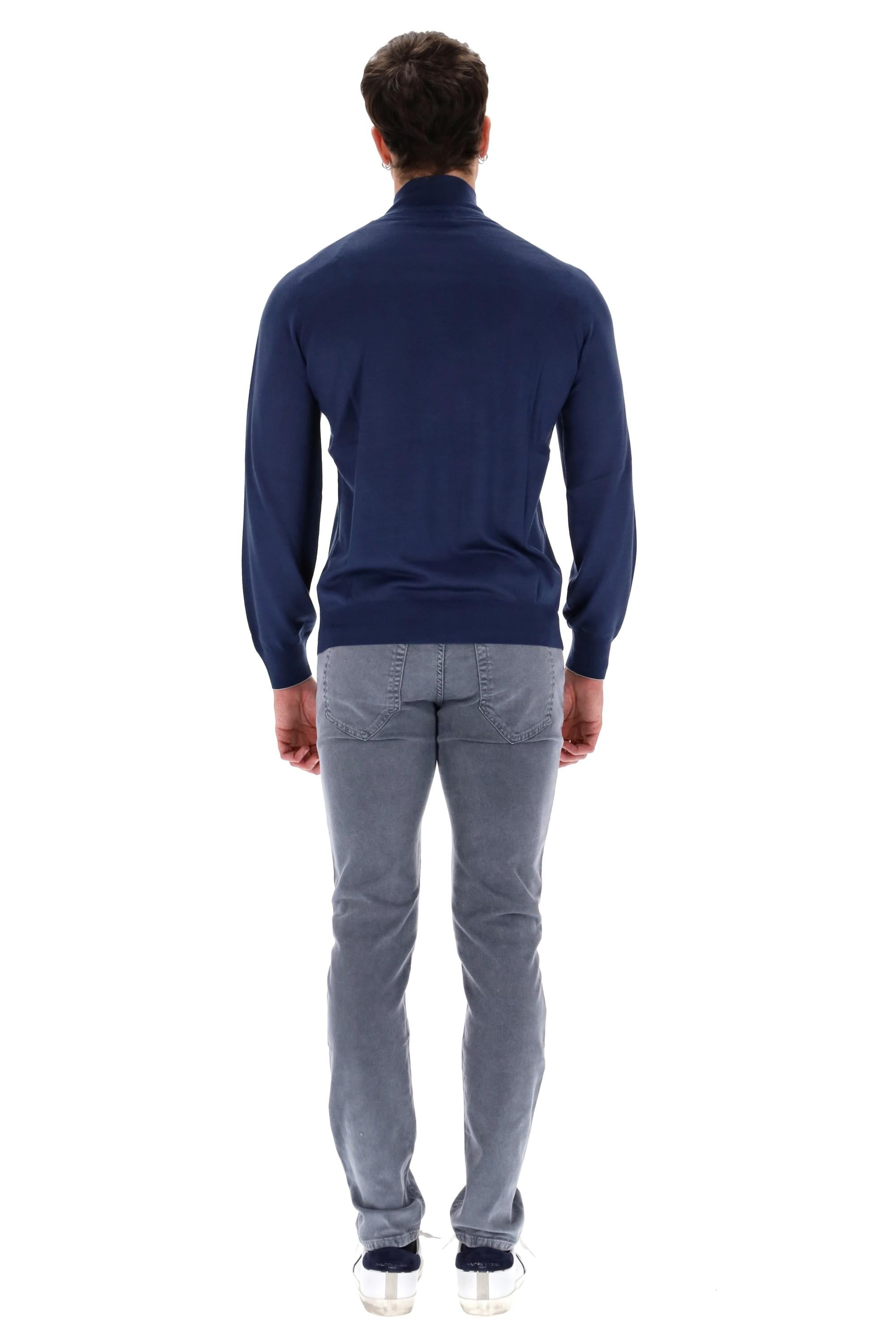 Maglia full zip in lana-cashmere in finezza M2400106 COP71 Brunello Cucinelli