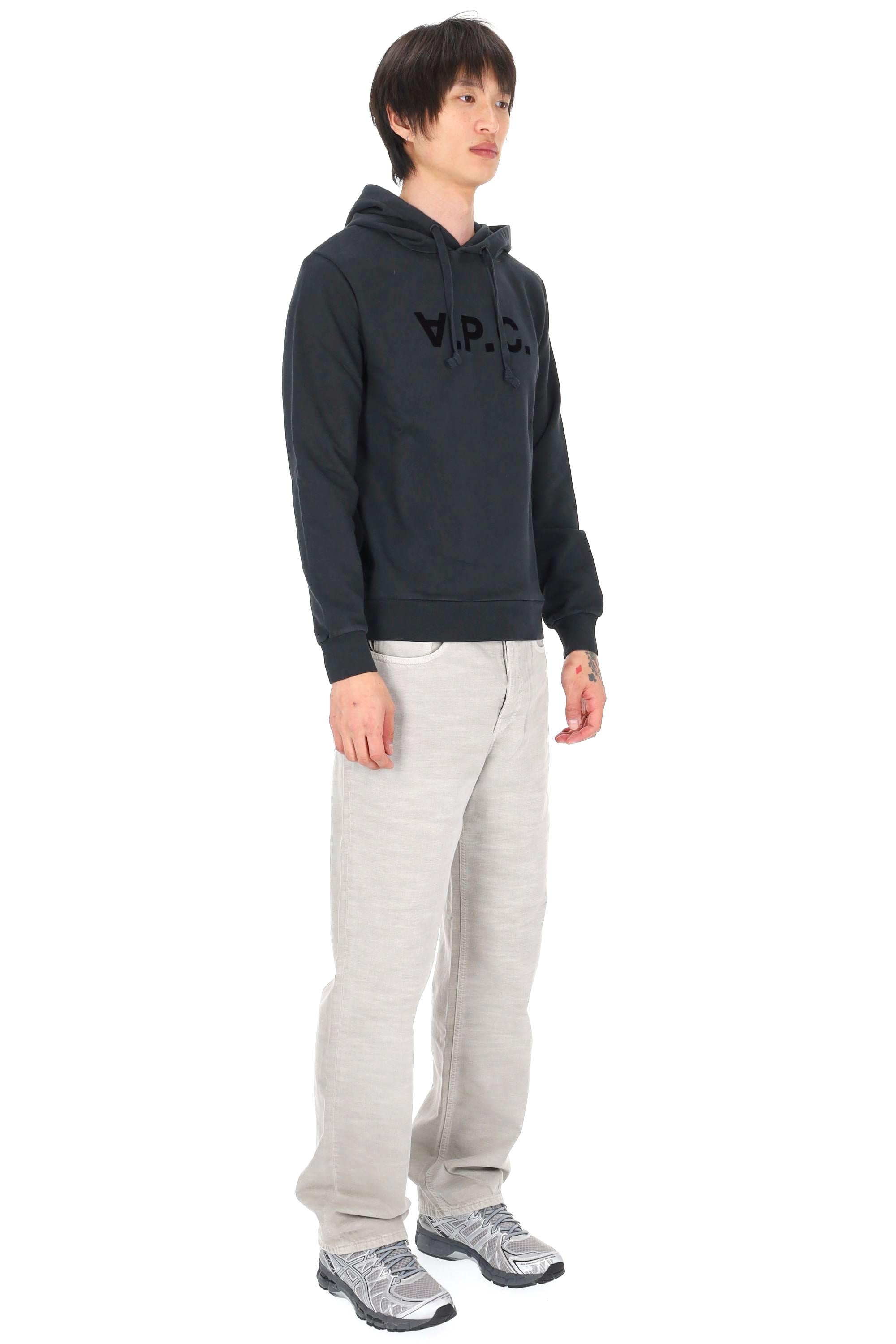 A.P.C. Felpa in cotone grand VPC COHMC-M27908/2 TZE-NOIR/NOIR