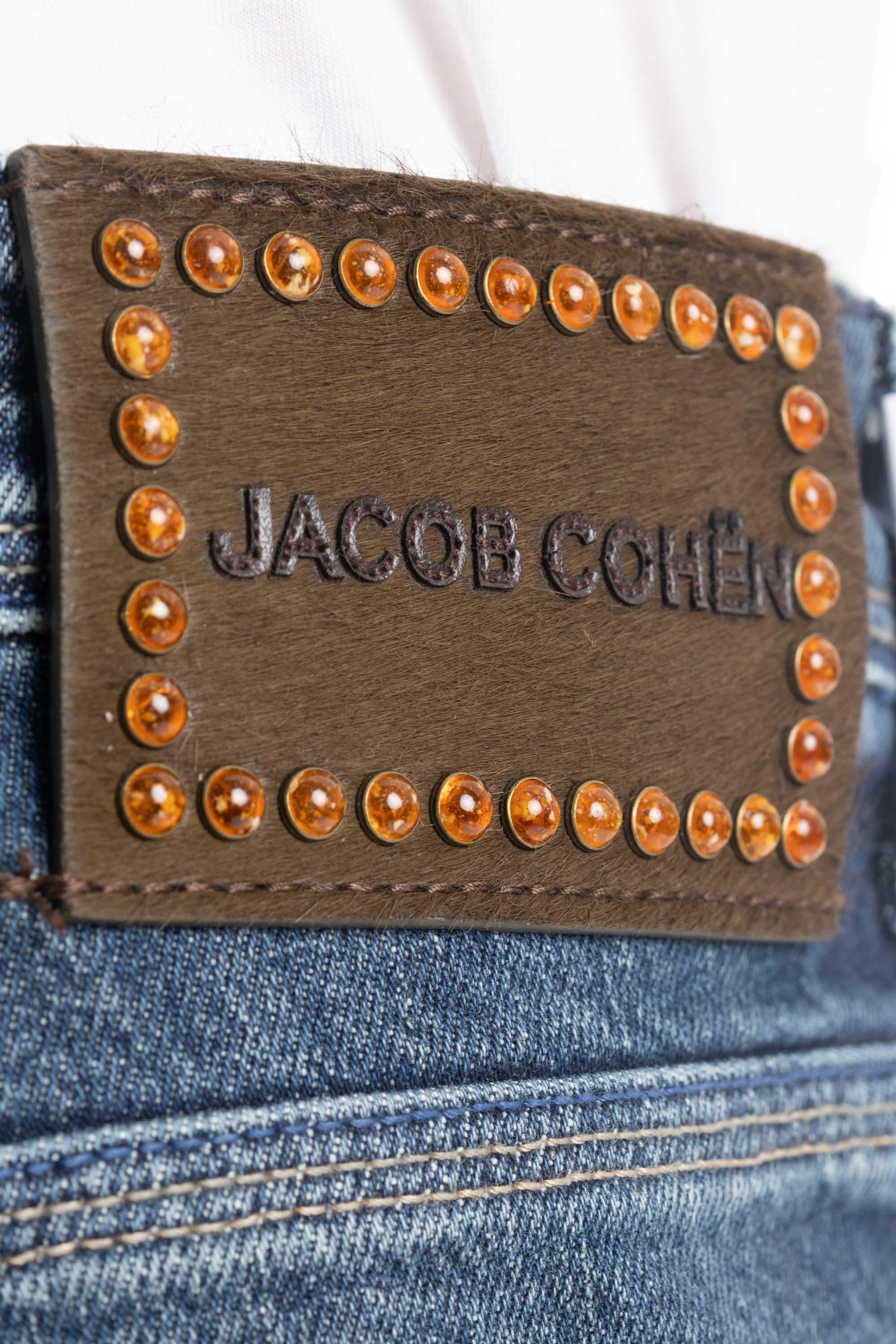 Jeans etichetta in cavallino e ambre modello Scott M15 39 S 3583 SCOTT/2 888D Jacob Cohen