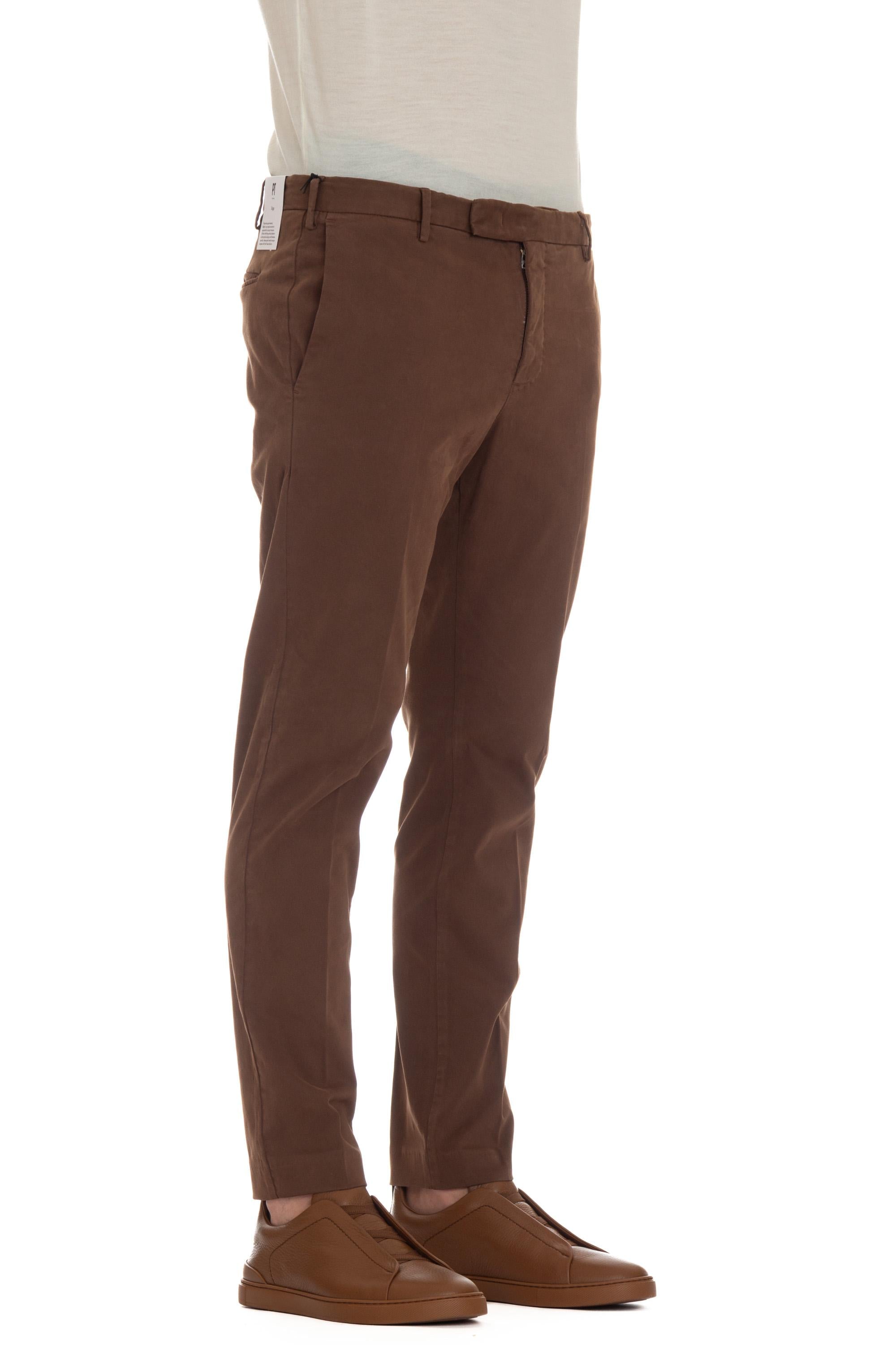 PT Torino Pantalone in rasatello di cotone Dieci fit ATX0Z00FWD NK20_3 Y175