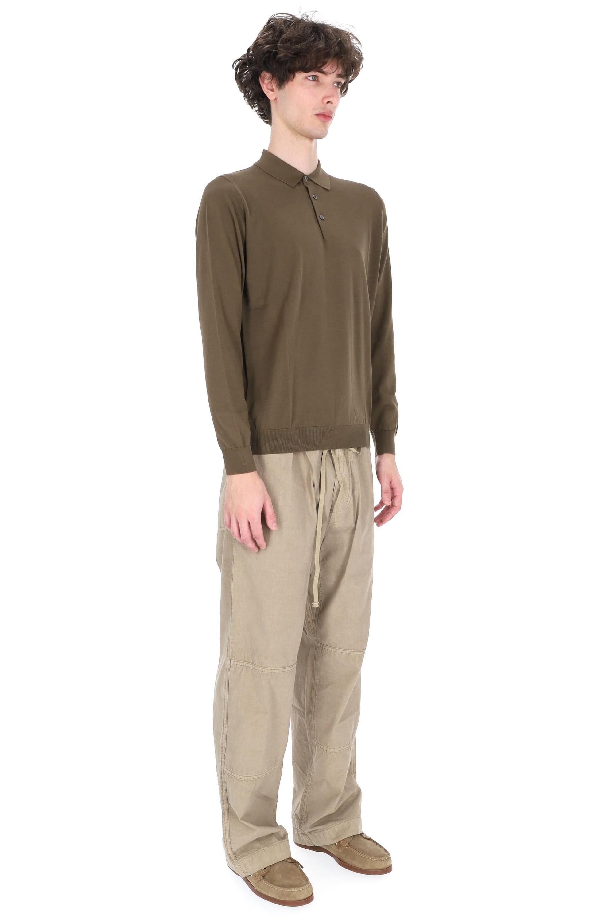 Drumohr Polo manica lunga in cotone D0GN214L-2 441