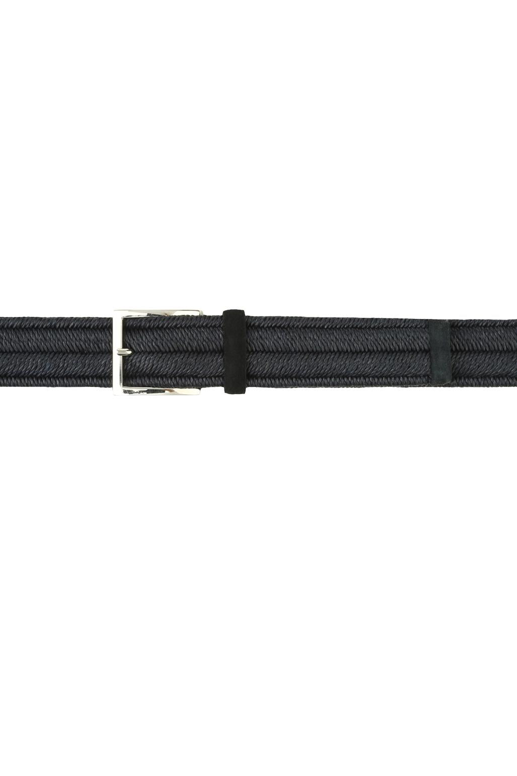 Orciani Cintura intrecciata stretch in tessuto U07369_ROP/2 NOTTE