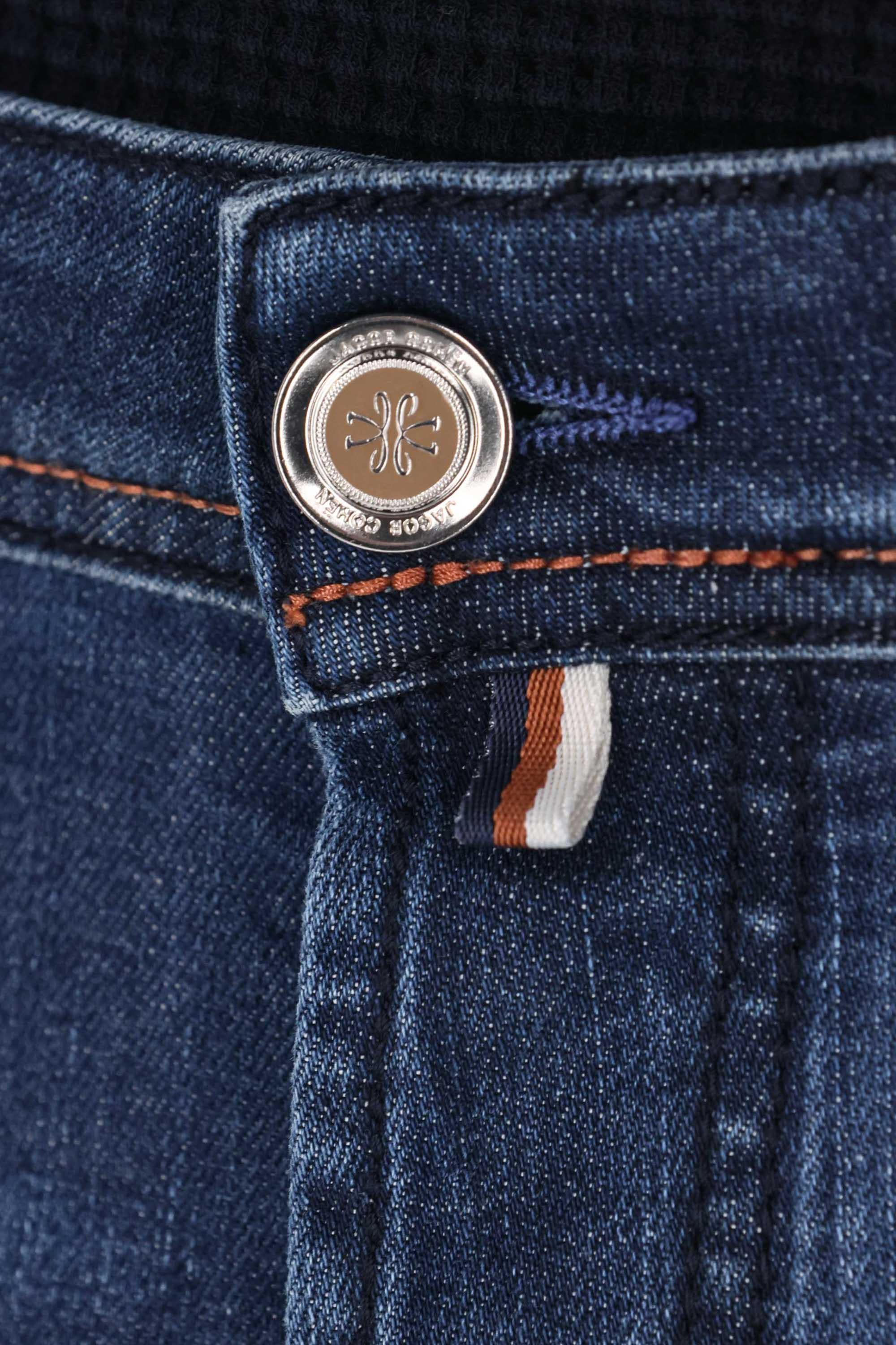 Jacob Cohen Jeans etichetta pelle logata in cotone comfort Bard fit QE004-056-S4255 100D