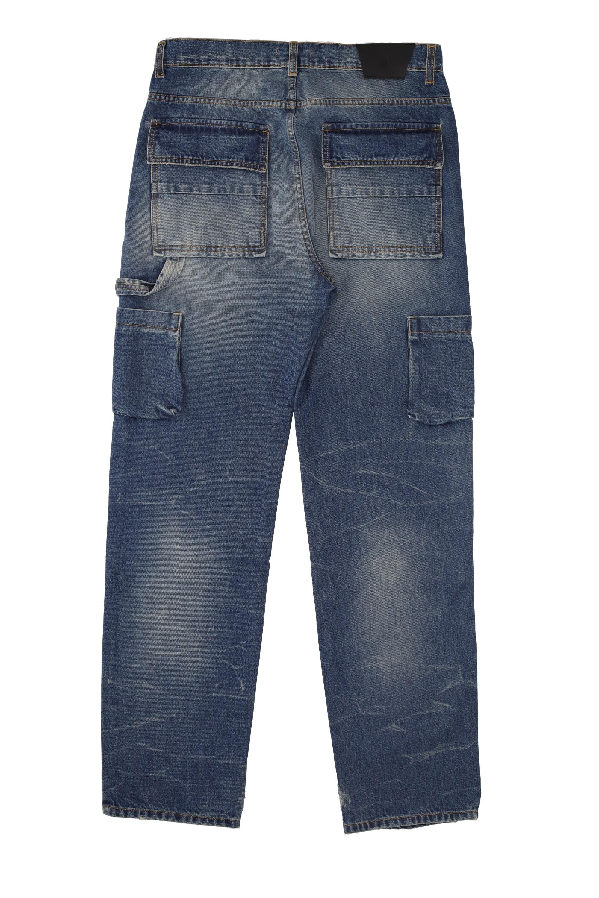 Salvatore Santoro Jeans in puro cotone con rotture 47357-U B.OLD BLUE
