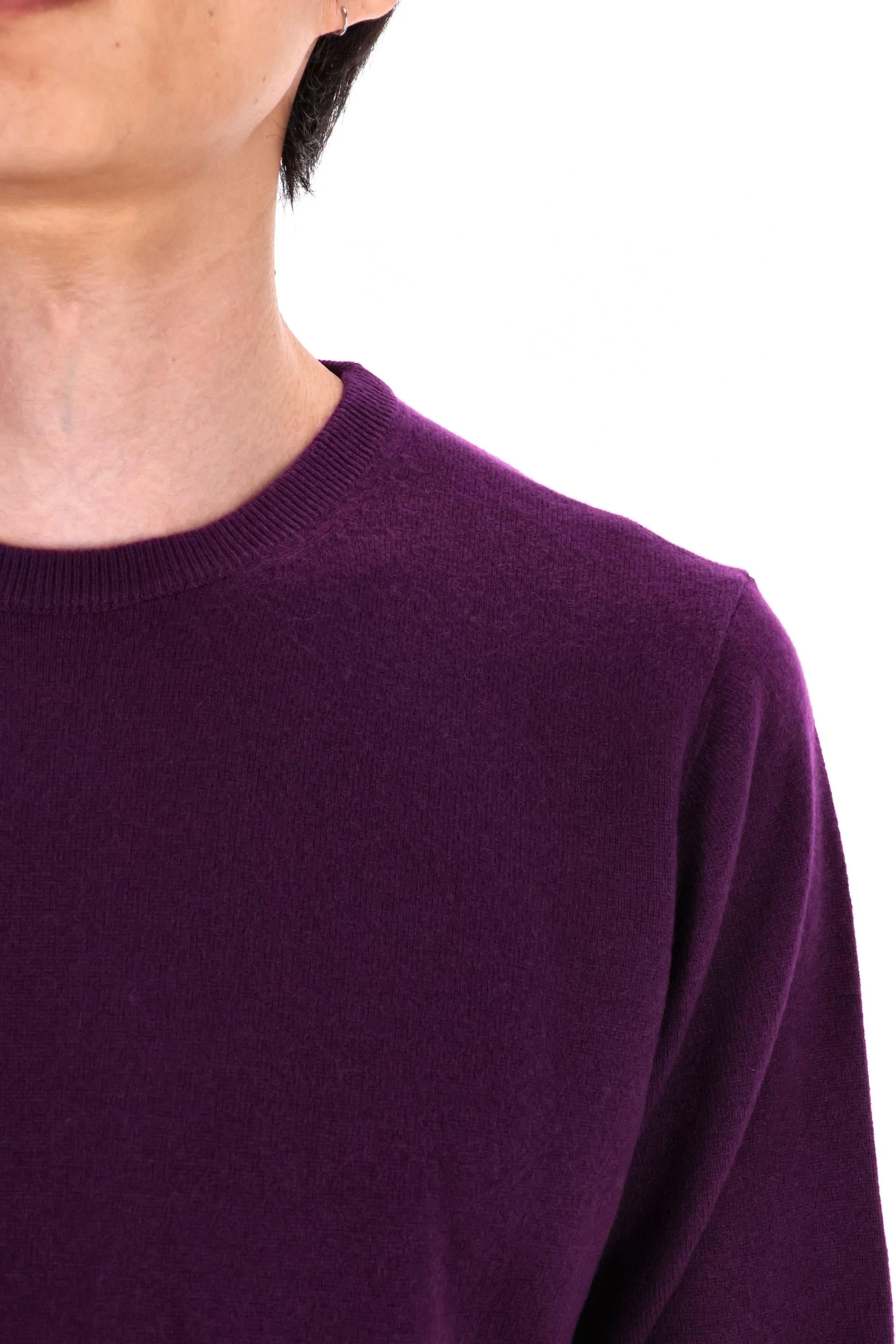 Drumohr Maglia girocollo in puro cashmere tinta unita D1K103L/2 870