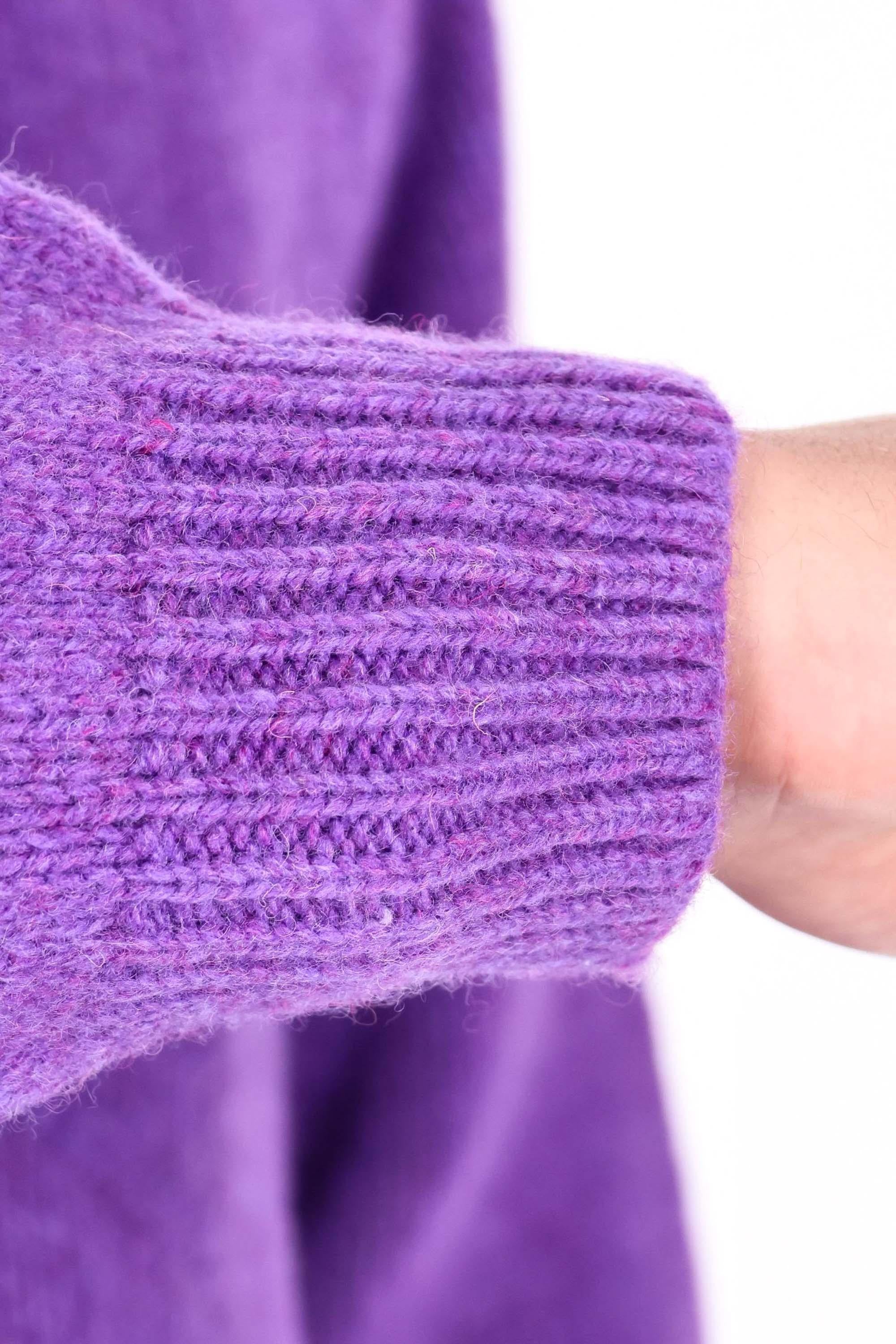 Howlin' Maglia girocollo in lana shetland boxy fit BOXY SPACE KNIT/2 VIOLET DREAMS