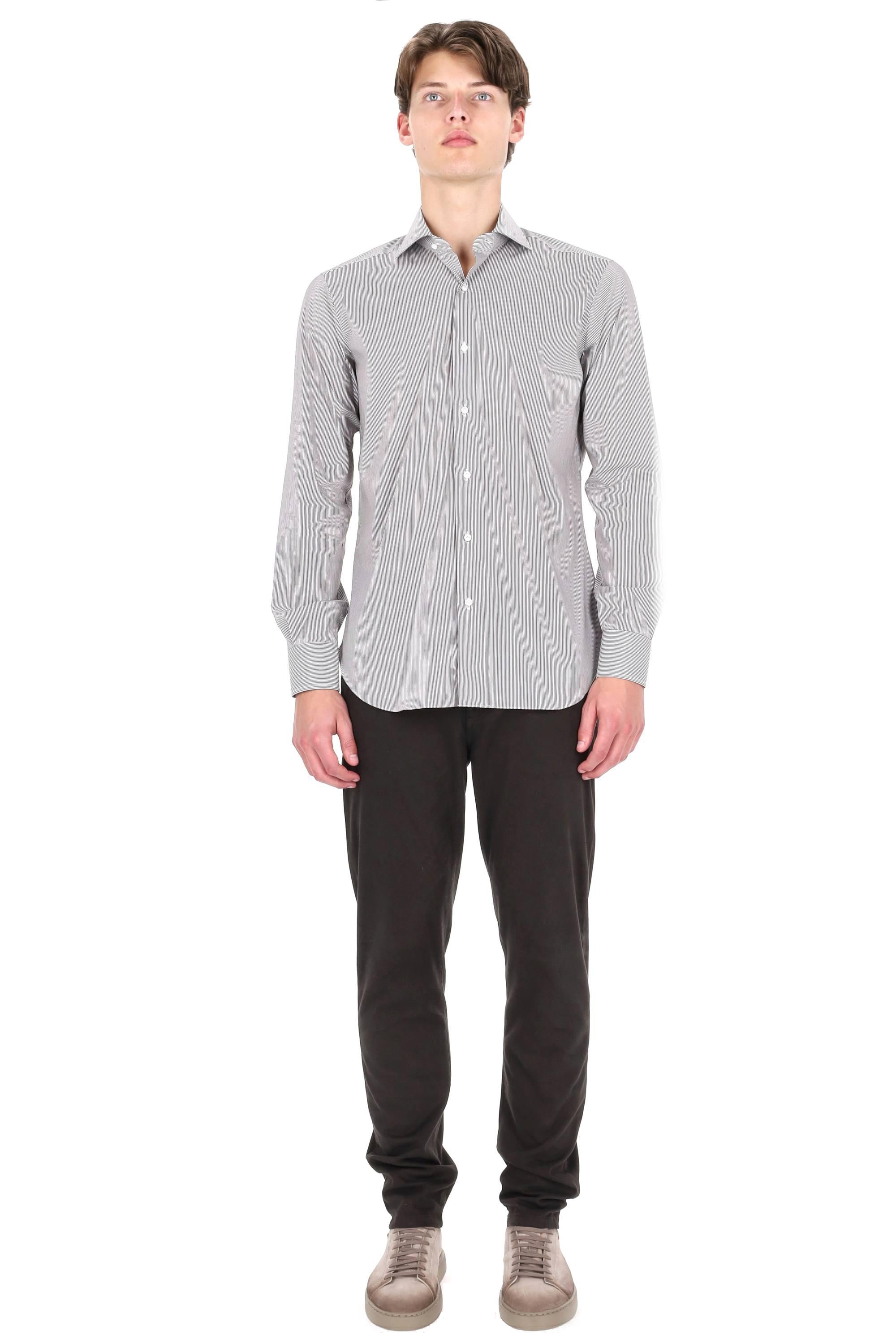 Barba Camicia bacchettata in popeline stretch linea Milano I1U13P0150031.U/2 0004