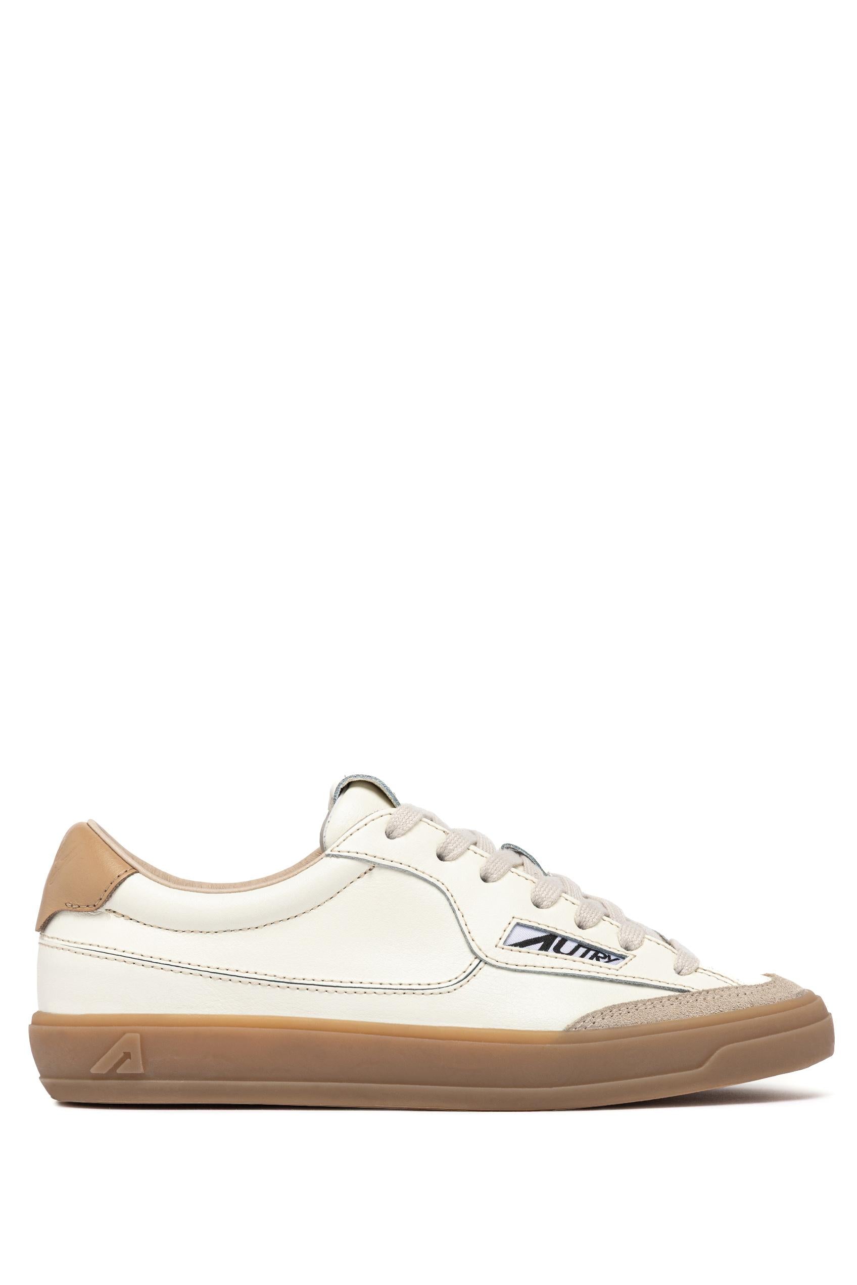Autry Sneaker donna Windscape in pelle con talloncino nocciola SCLW UK08 MARSH/TAN