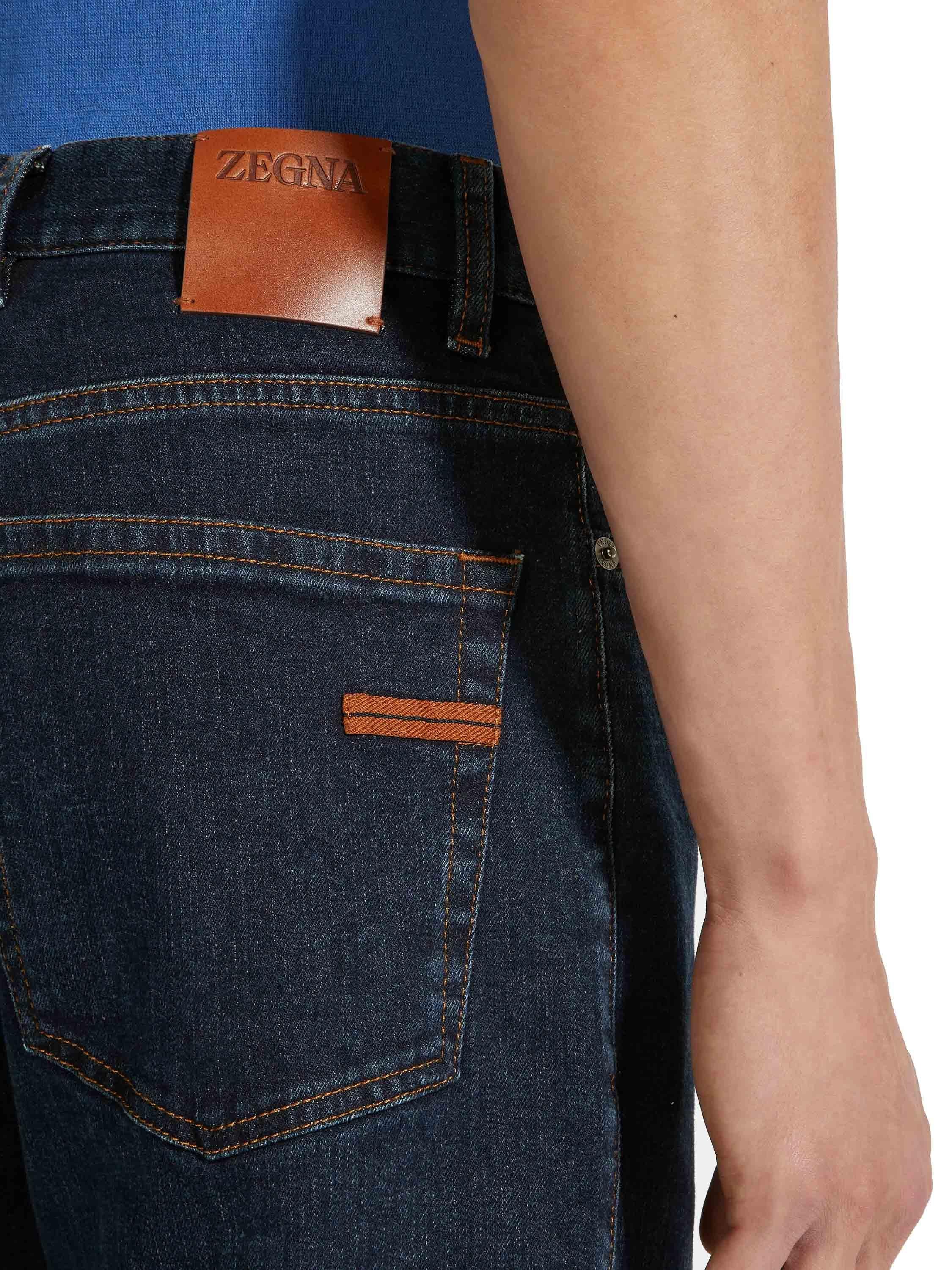 Zegna Jeans lavaggio scuro comfort Roccia EBI78 CITY 001