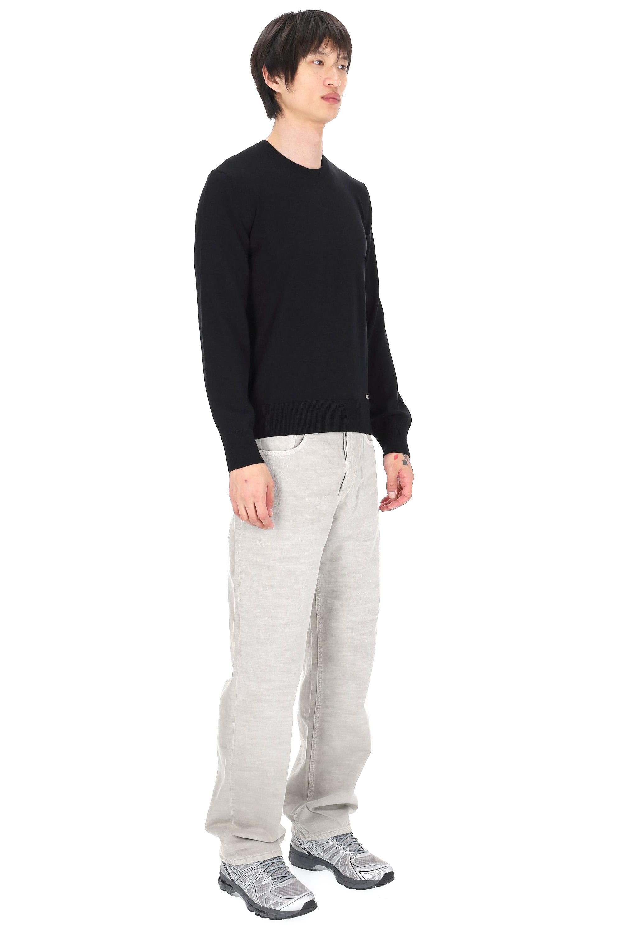 A.P.C. Maglia girocollo in cotone con logo COEZJ-H23455 LZZ-NOIR